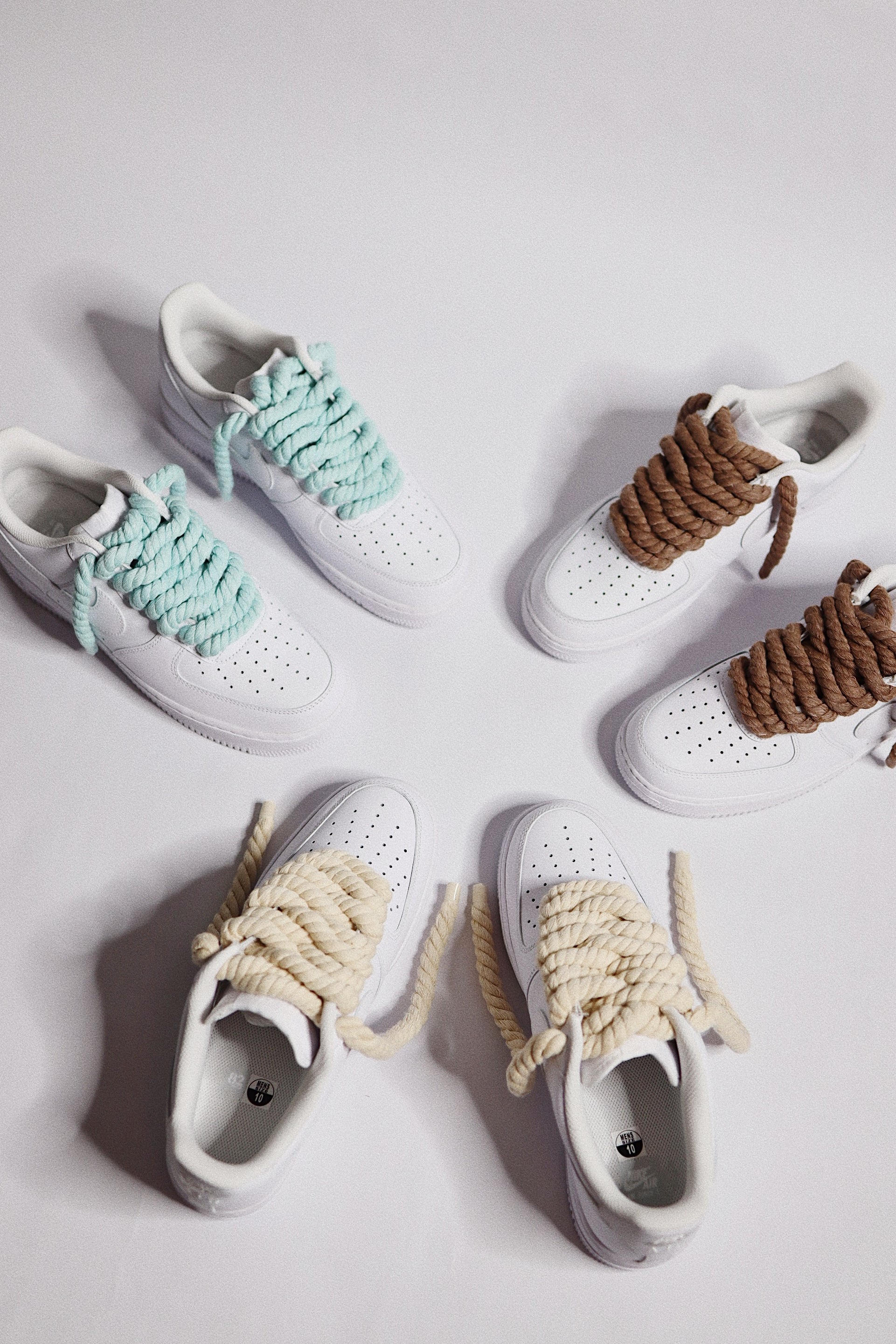 Custom Air Force 1 Rope Laces | Thick Rope Laces | solecraftstudio