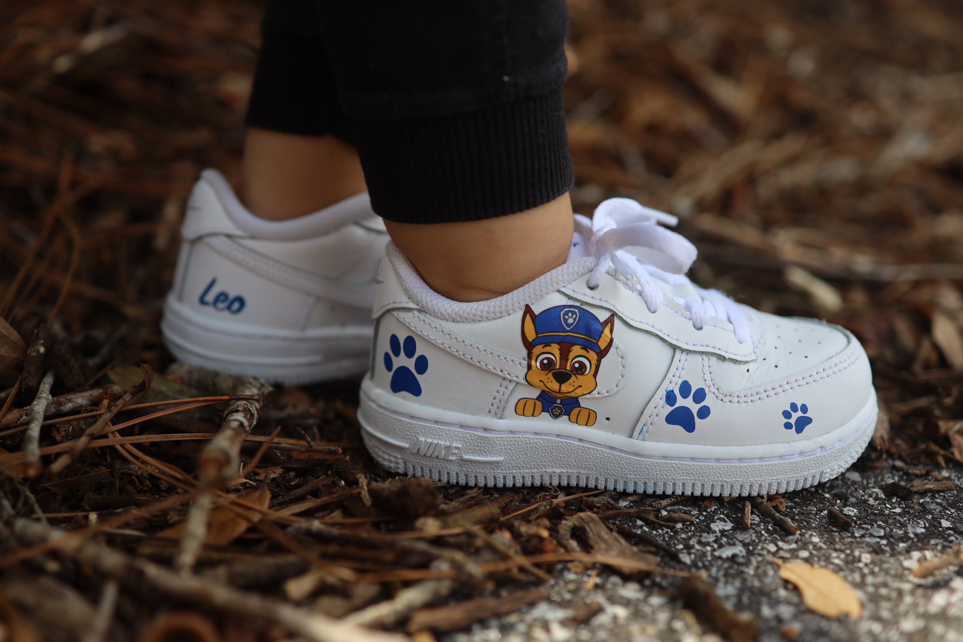 Paw Patrol Toddler Boy Air Force 1 Low Custom Kids Shoes Hand Painted solecraftstudio