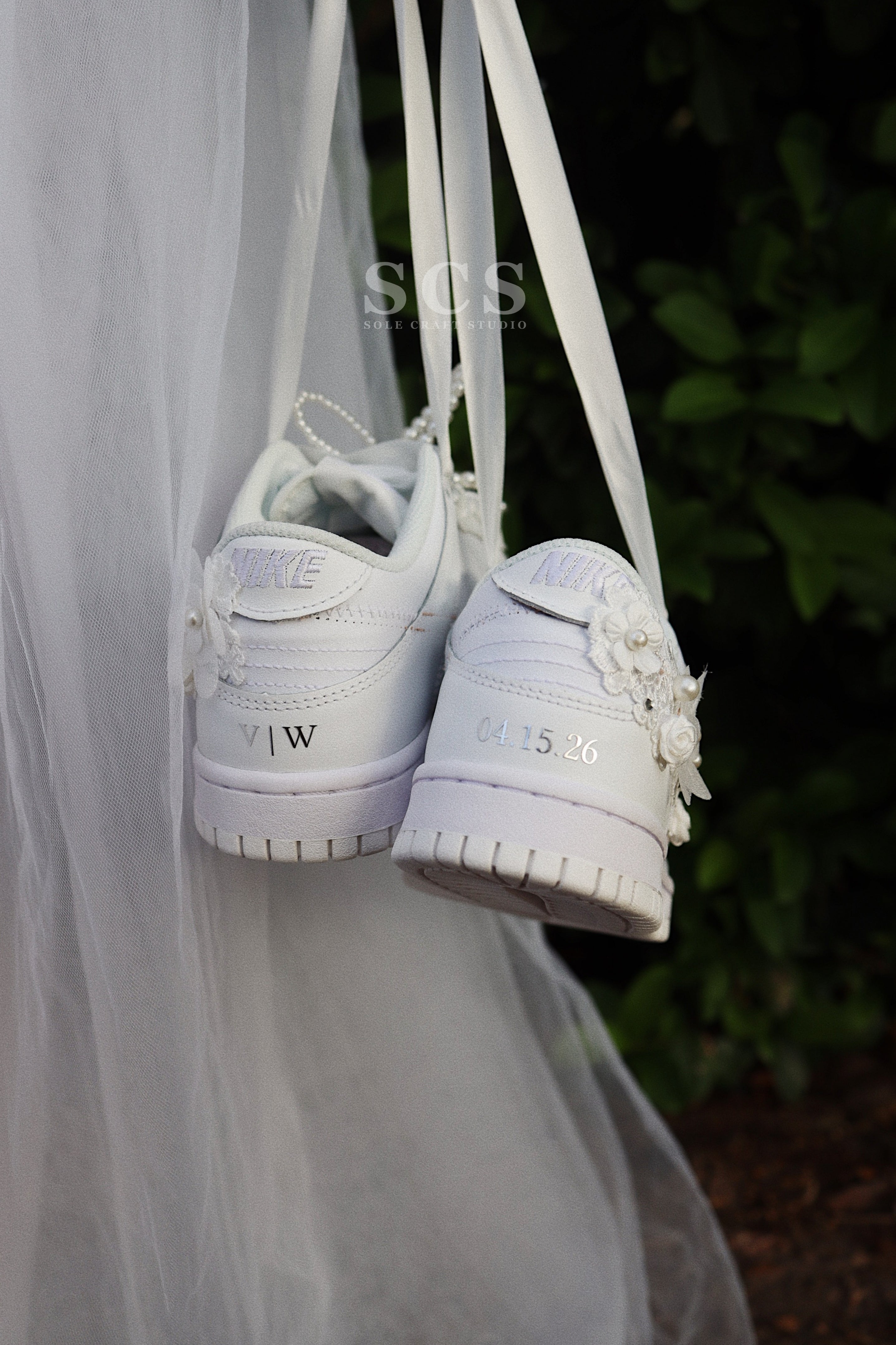 Custom Wedding Shoes | Dunk Low Sneakers | solecraftstudio