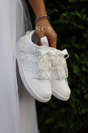 Custom Wedding Shoes | Dunk Low Sneakers | solecraftstudio