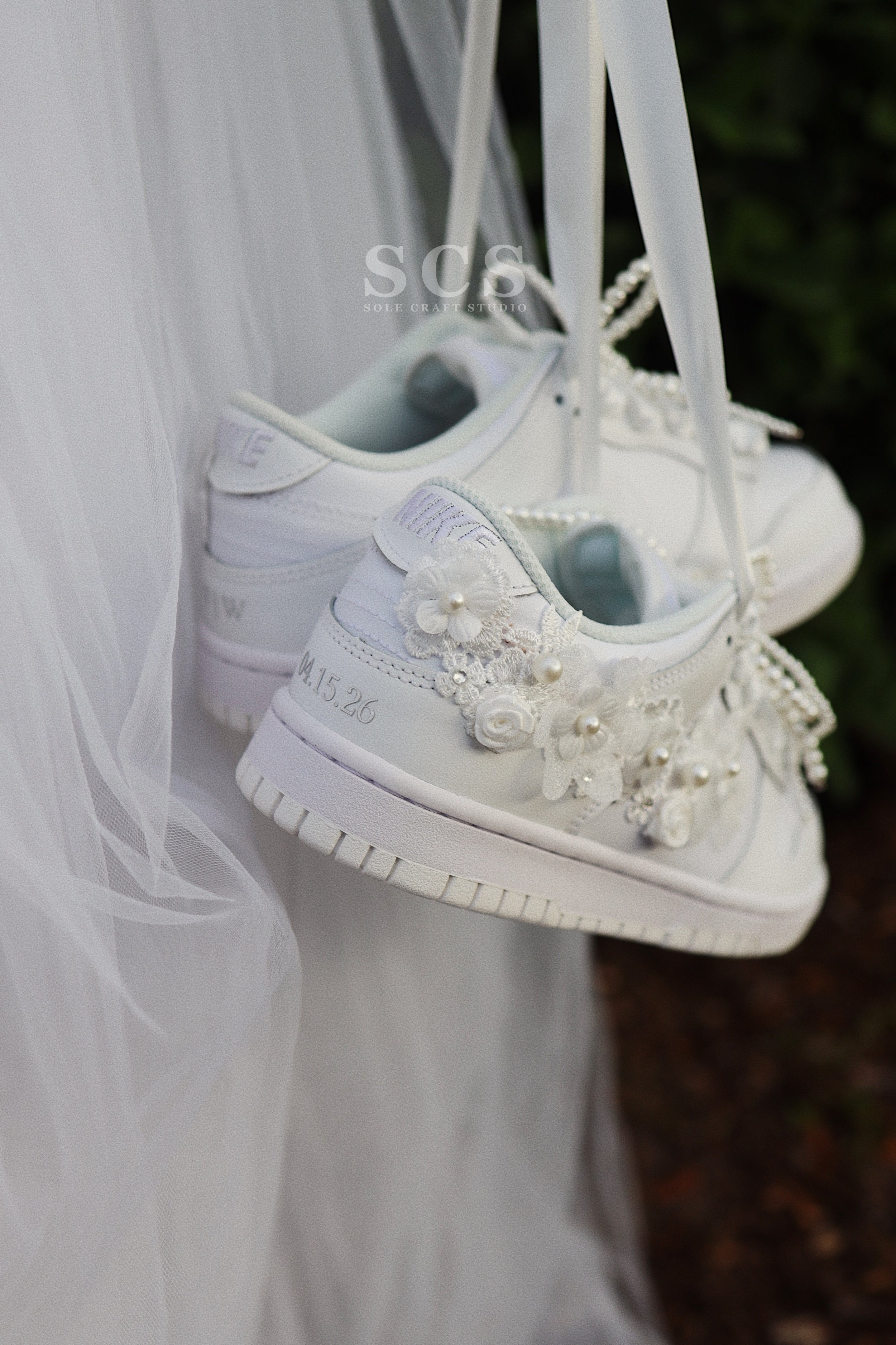 Custom Wedding Shoes | Dunk Low Sneakers | solecraftstudio