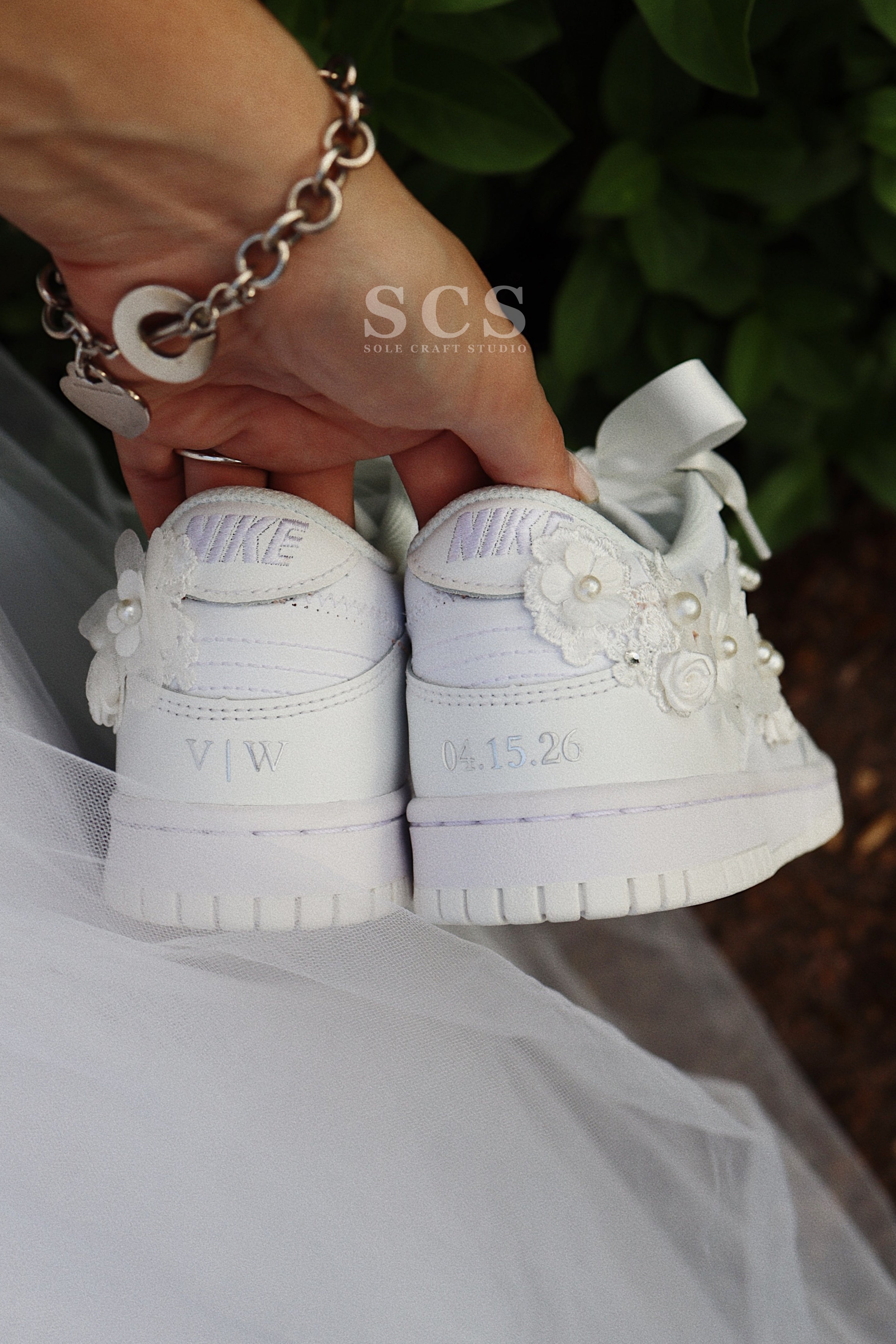 Custom Wedding Shoes | Dunk Low Sneakers | solecraftstudio