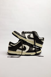 Aged Dunk Low Panda "Cooked" Black Cream Beige AF1 Custom Sneakers Unisex