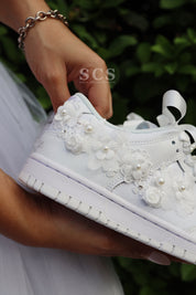 Custom Wedding Shoes | Dunk Low Sneakers | solecraftstudio