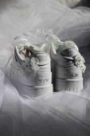 Custom Wedding Shoes | Dunk Low Sneakers | solecraftstudio