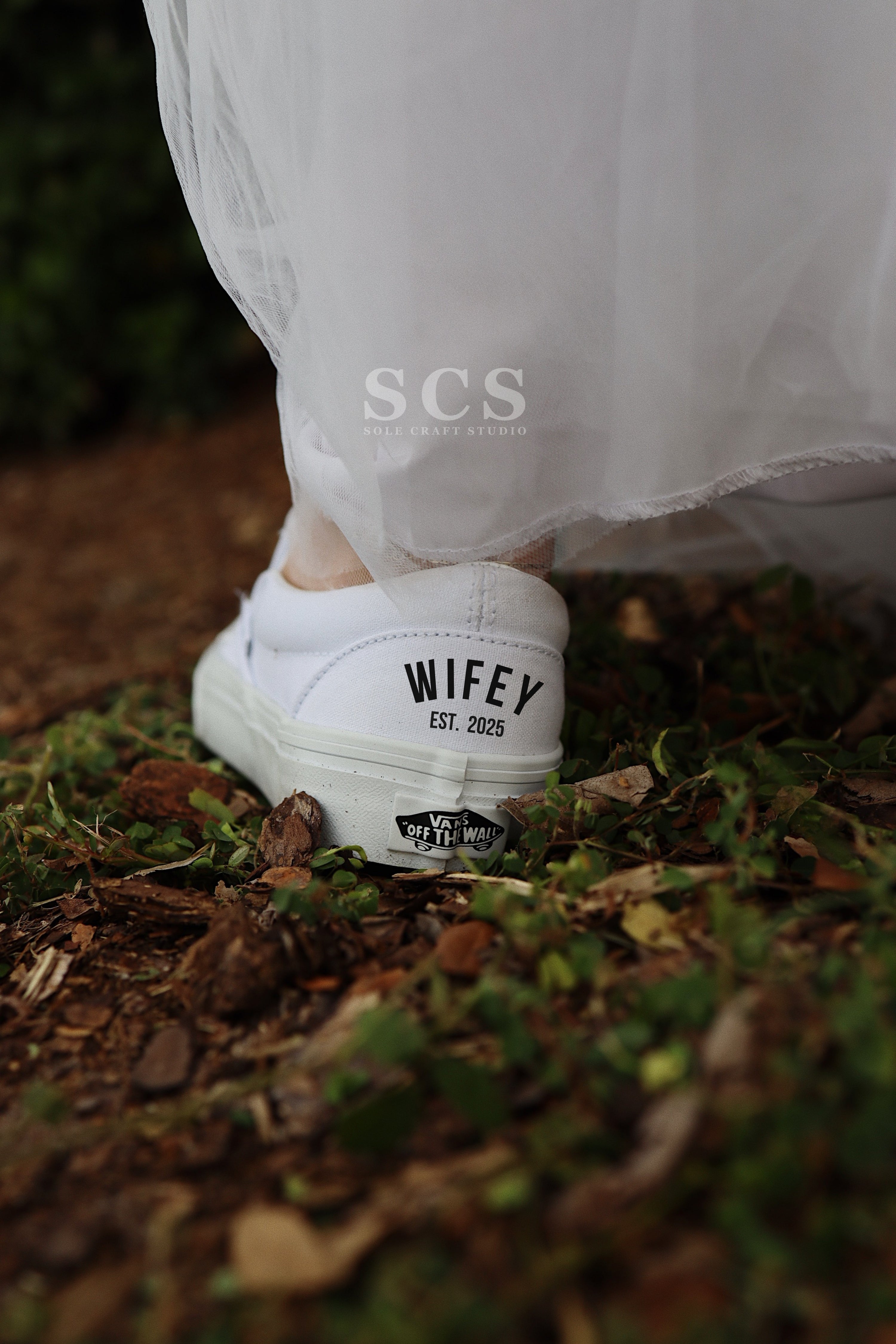 Vans Bridal Shoes | Wedding Slip On Shoes | solecraftstudio