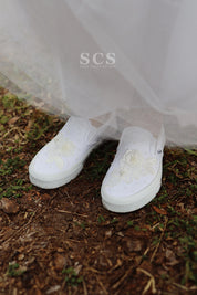 Vans Bridal Shoes | Wedding Slip On Shoes | solecraftstudio