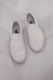 Vans Bridal Shoes | Wedding Slip On Shoes | solecraftstudio