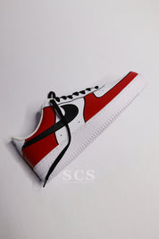 AF1 Red and Black | Red and Black Air Force 1 | solecraftstudio