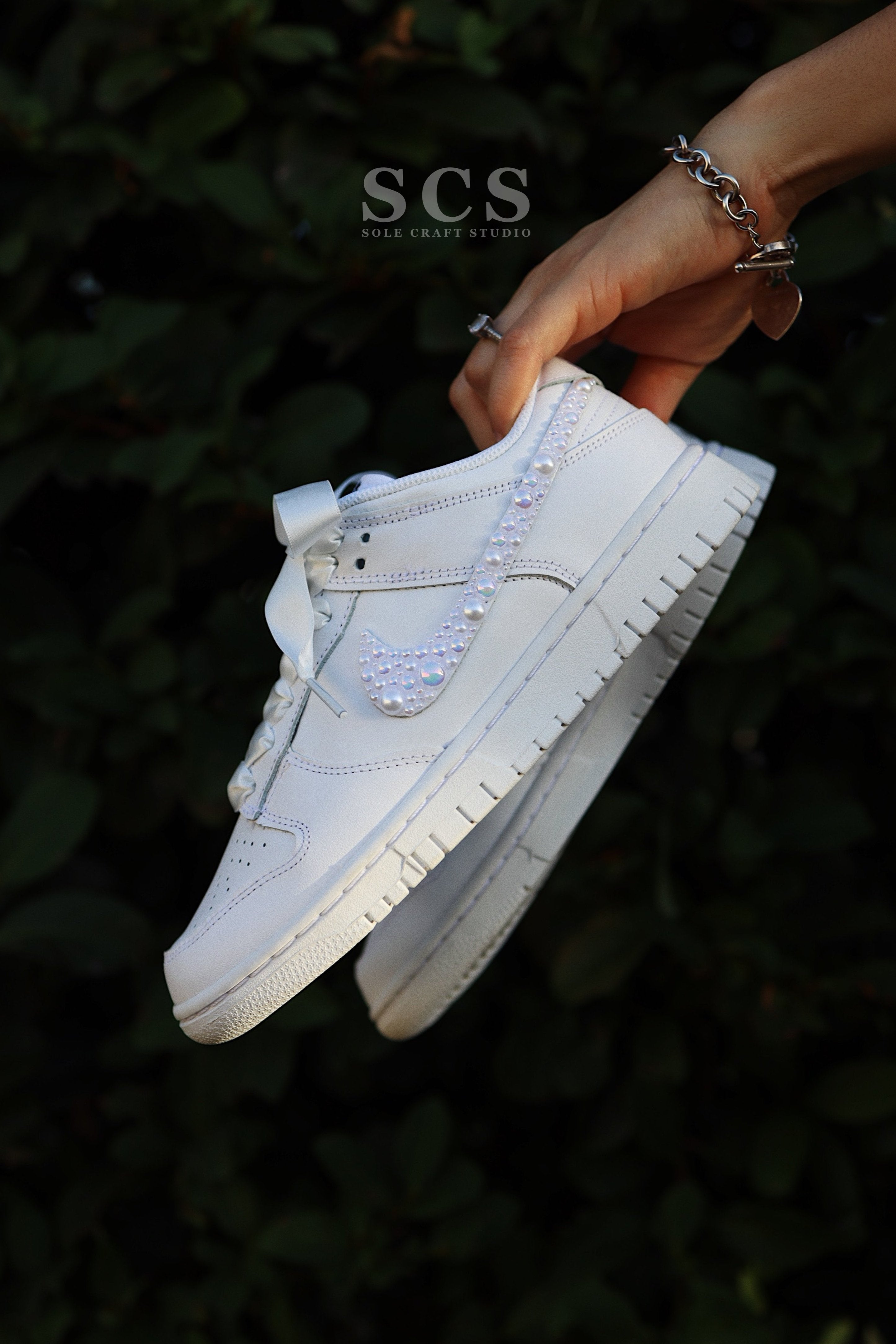 Wedding Dunk Shoes | Bridal Sneakers | solecraftstudio
