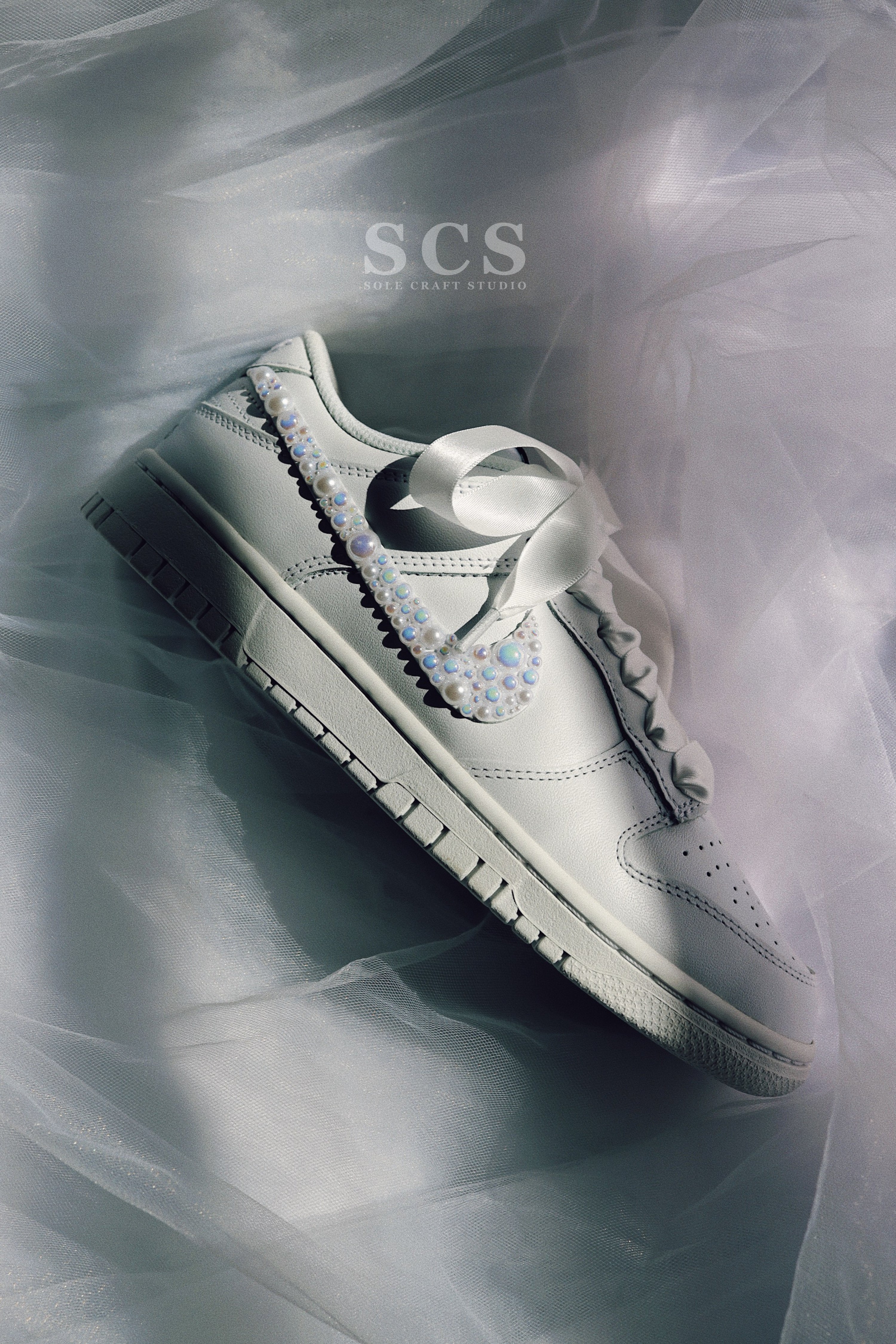 Wedding Dunk Shoes | Bridal Sneakers | solecraftstudio