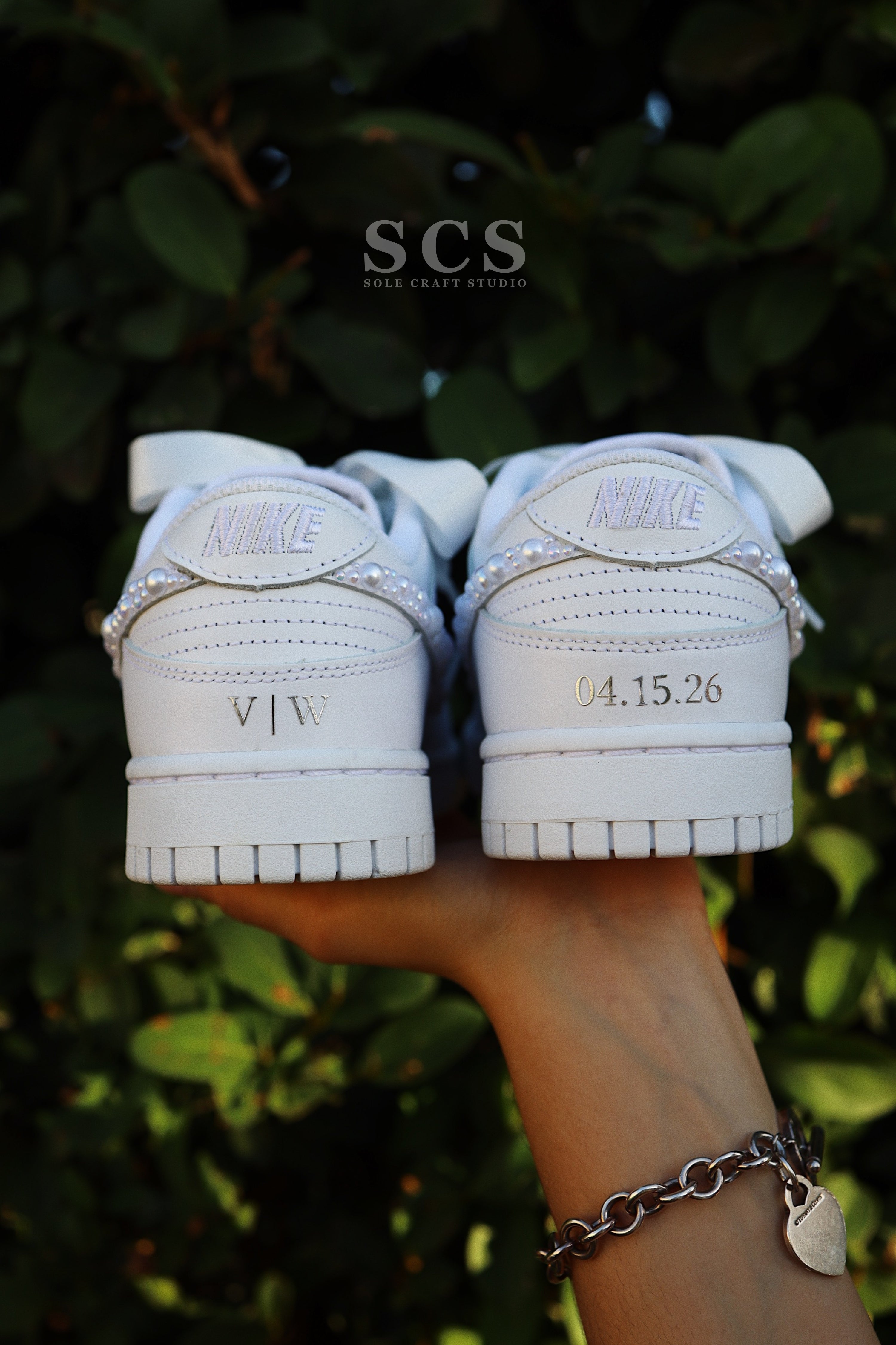 Wedding Dunk Shoes | Bridal Sneakers | solecraftstudio