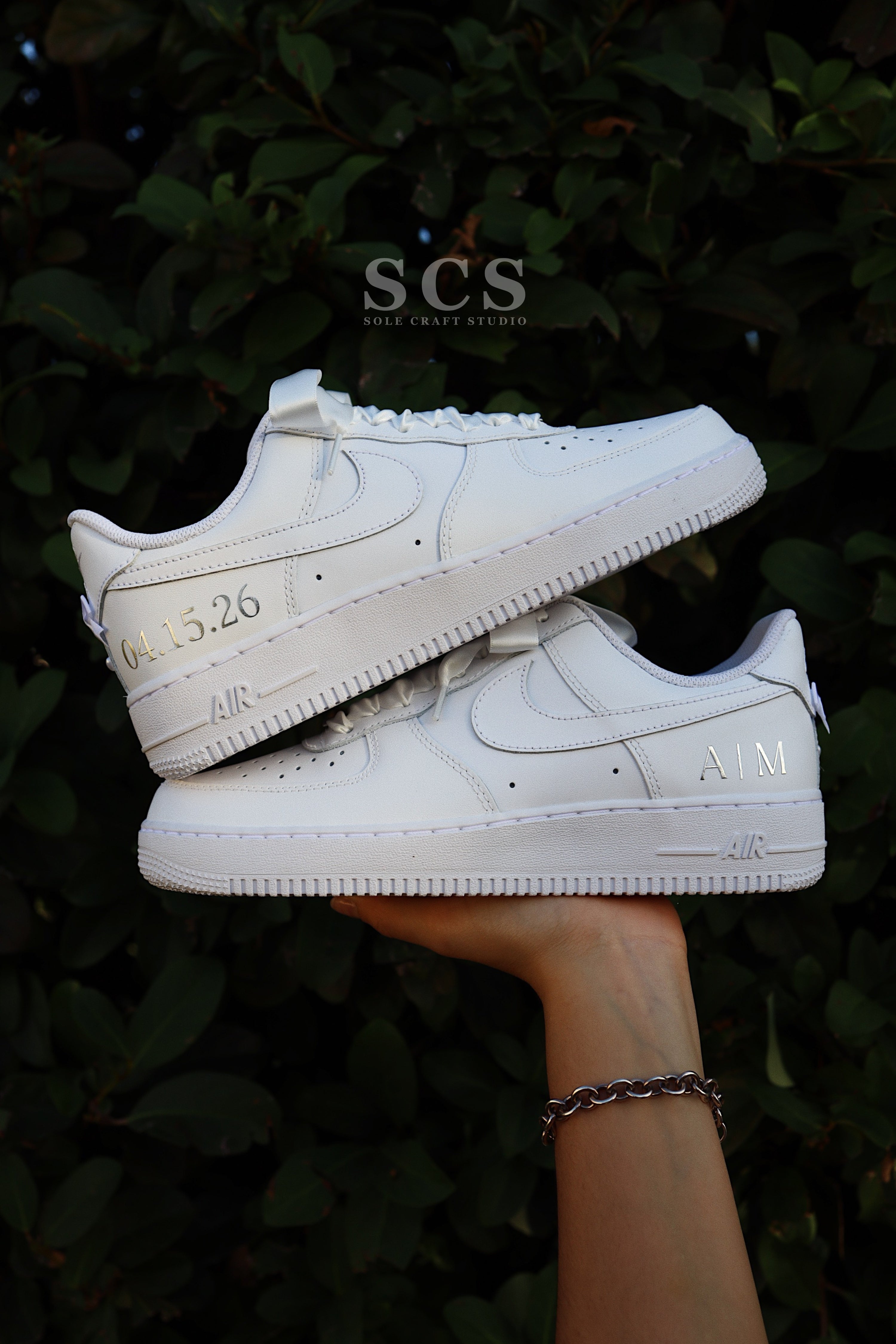 Air Force 1 Wedding Shoes | Bridal Sneakers | solecraftstudio