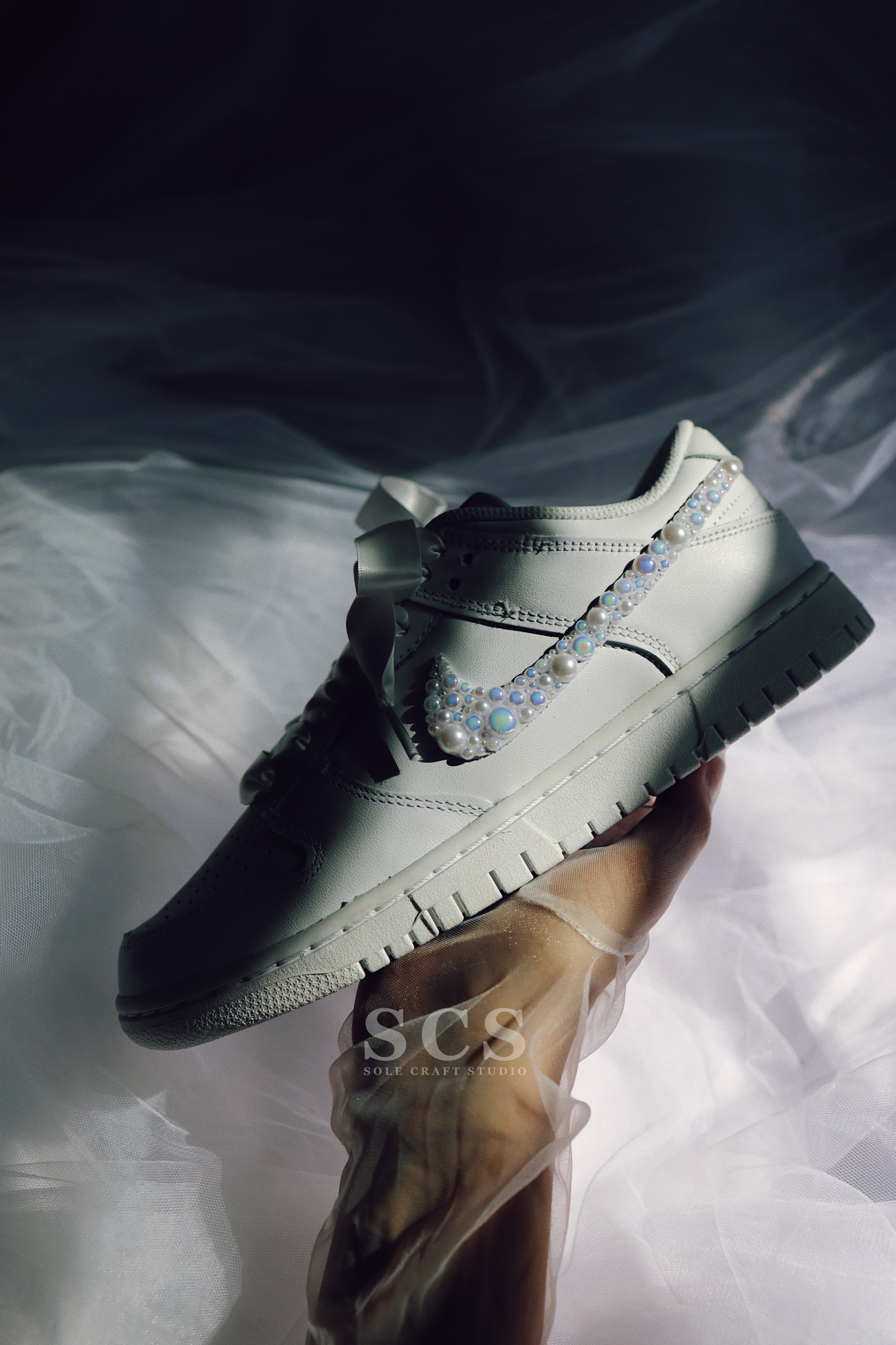 Wedding Dunk Shoes | Bridal Sneakers | solecraftstudio