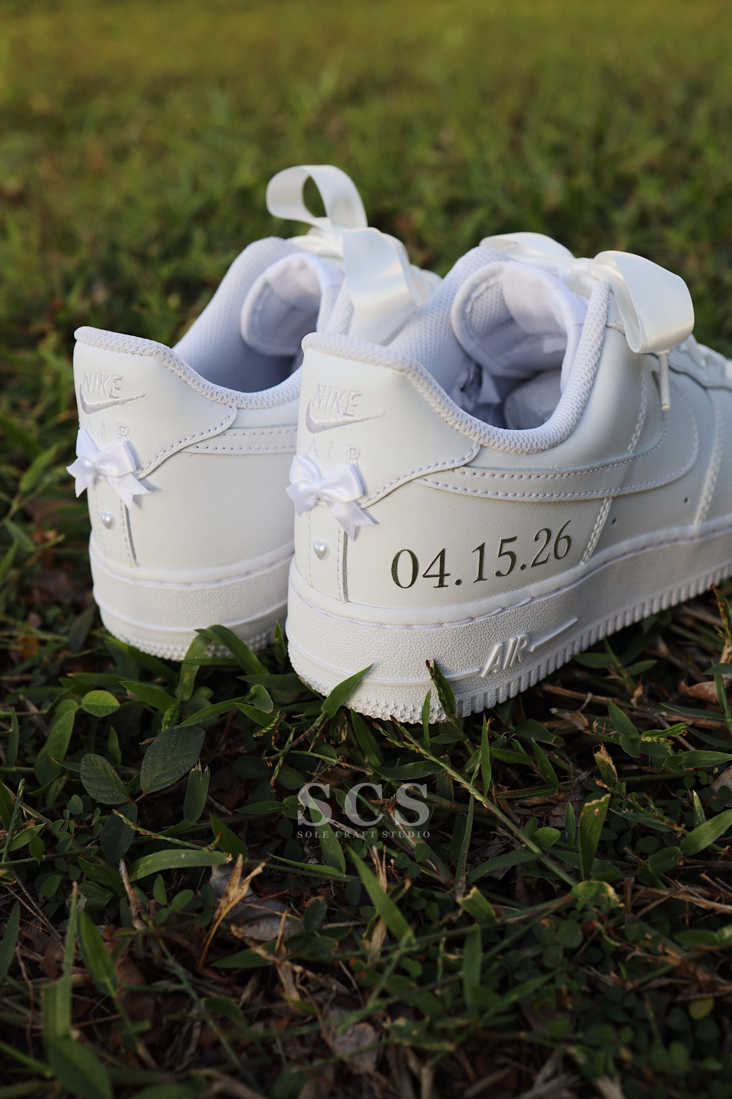 Air Force 1 Wedding Shoes | Bridal Sneakers | solecraftstudio