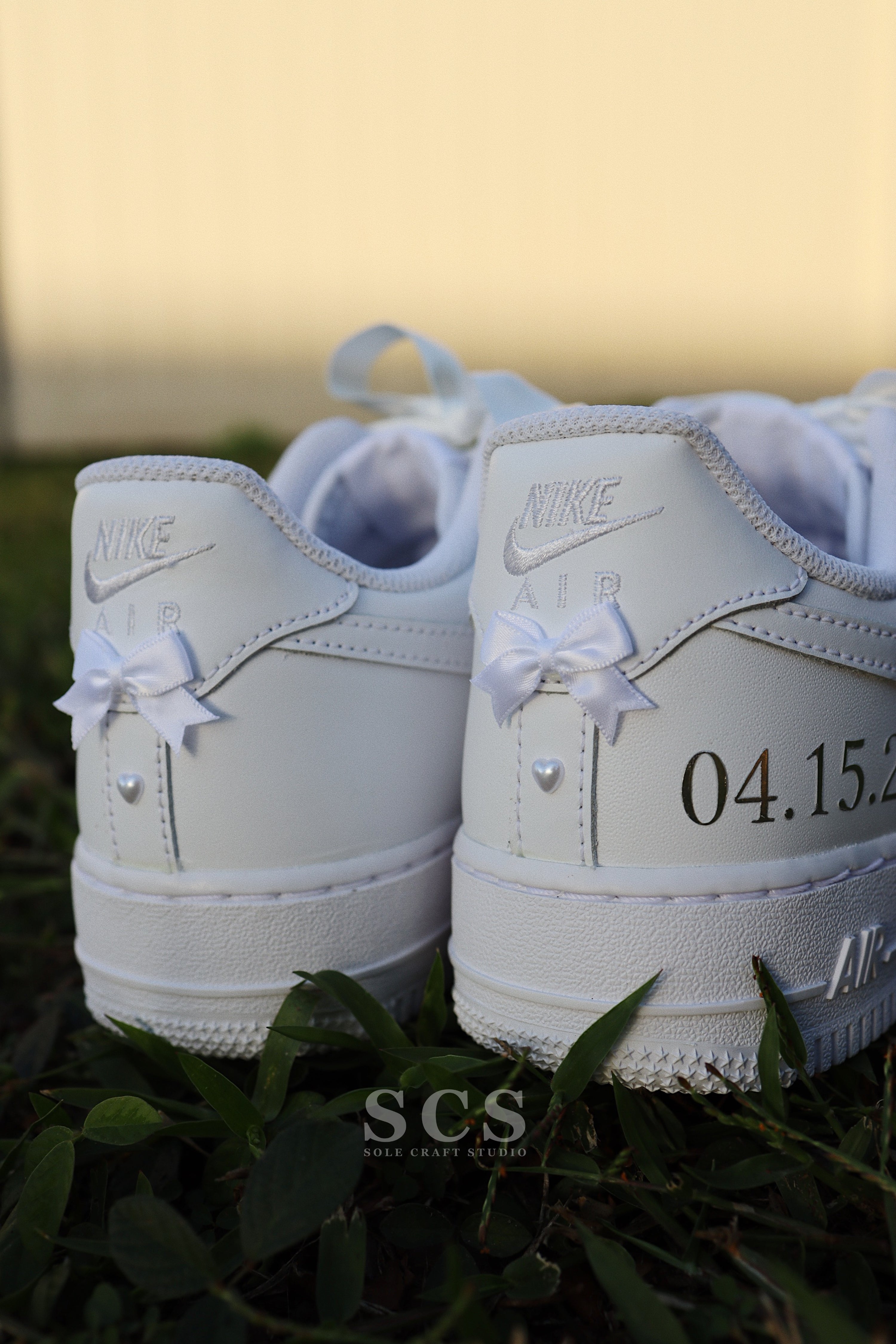 Air Force 1 Wedding Shoes | Bridal Sneakers | solecraftstudio