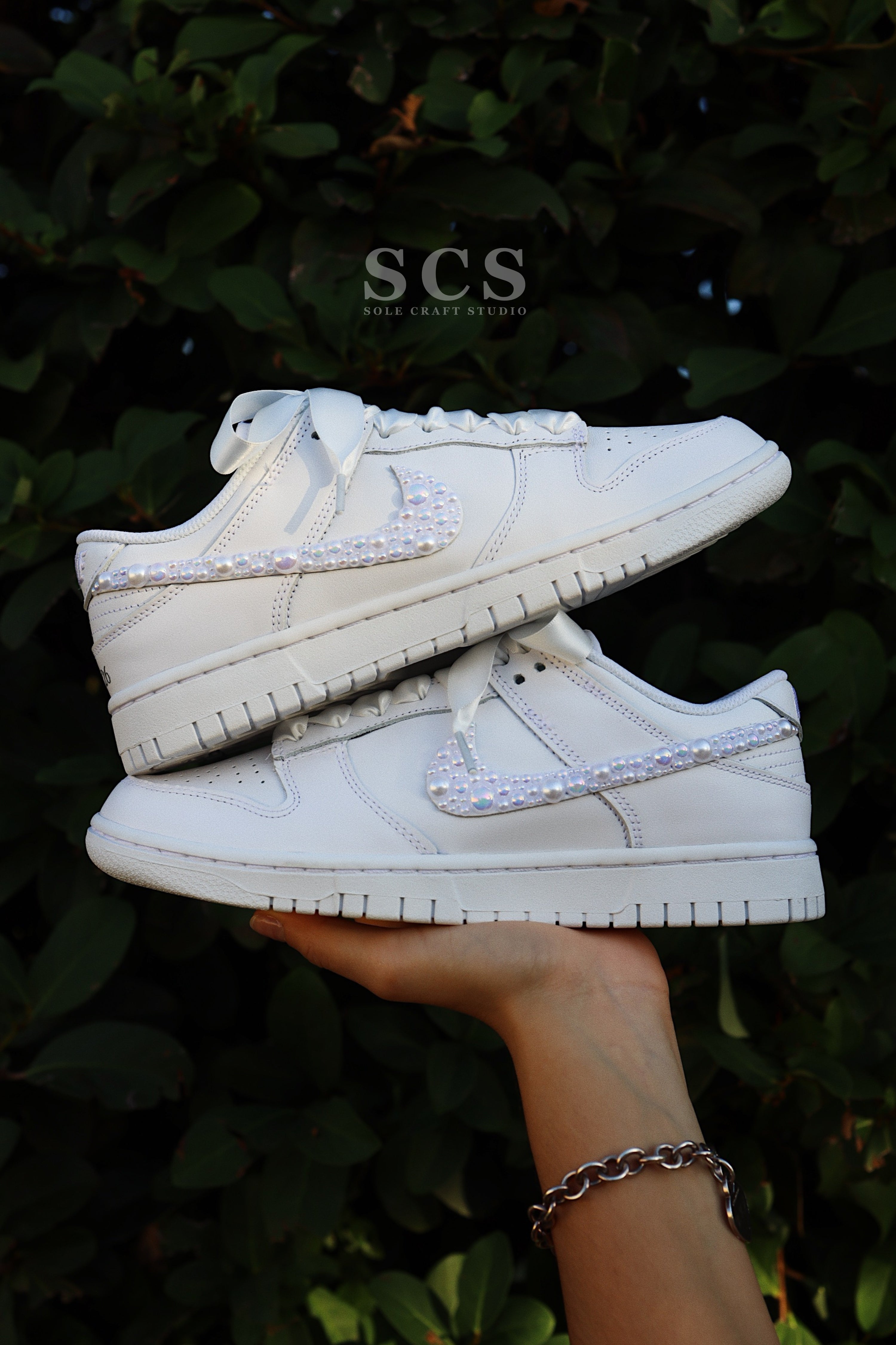 Wedding Dunk Shoes | Bridal Sneakers | solecraftstudio