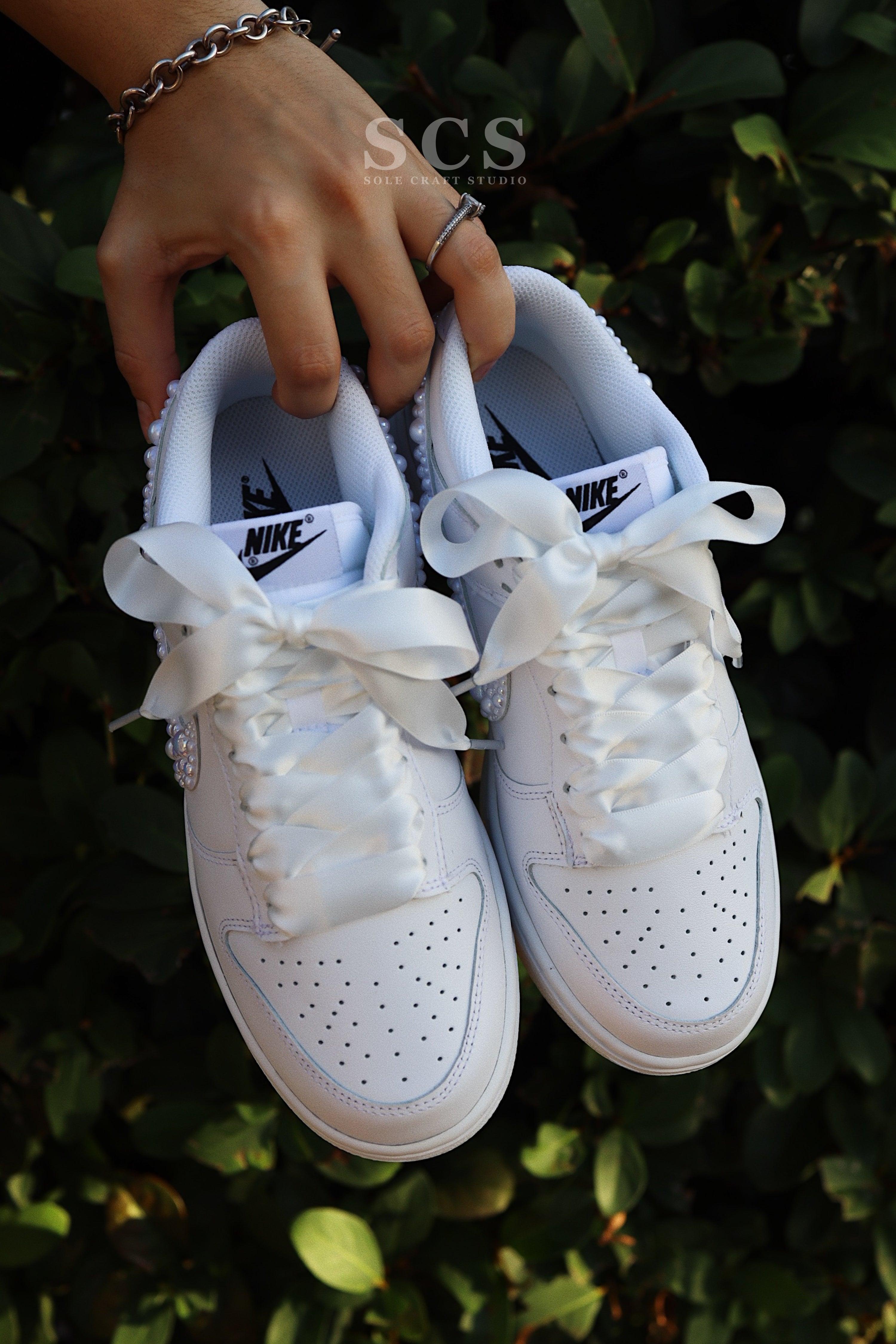 Wedding Dunk Shoes | Bridal Sneakers | solecraftstudio