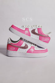 Custom Pink Air Force 1 | Barbie Air Force 1 | solecraftstudio