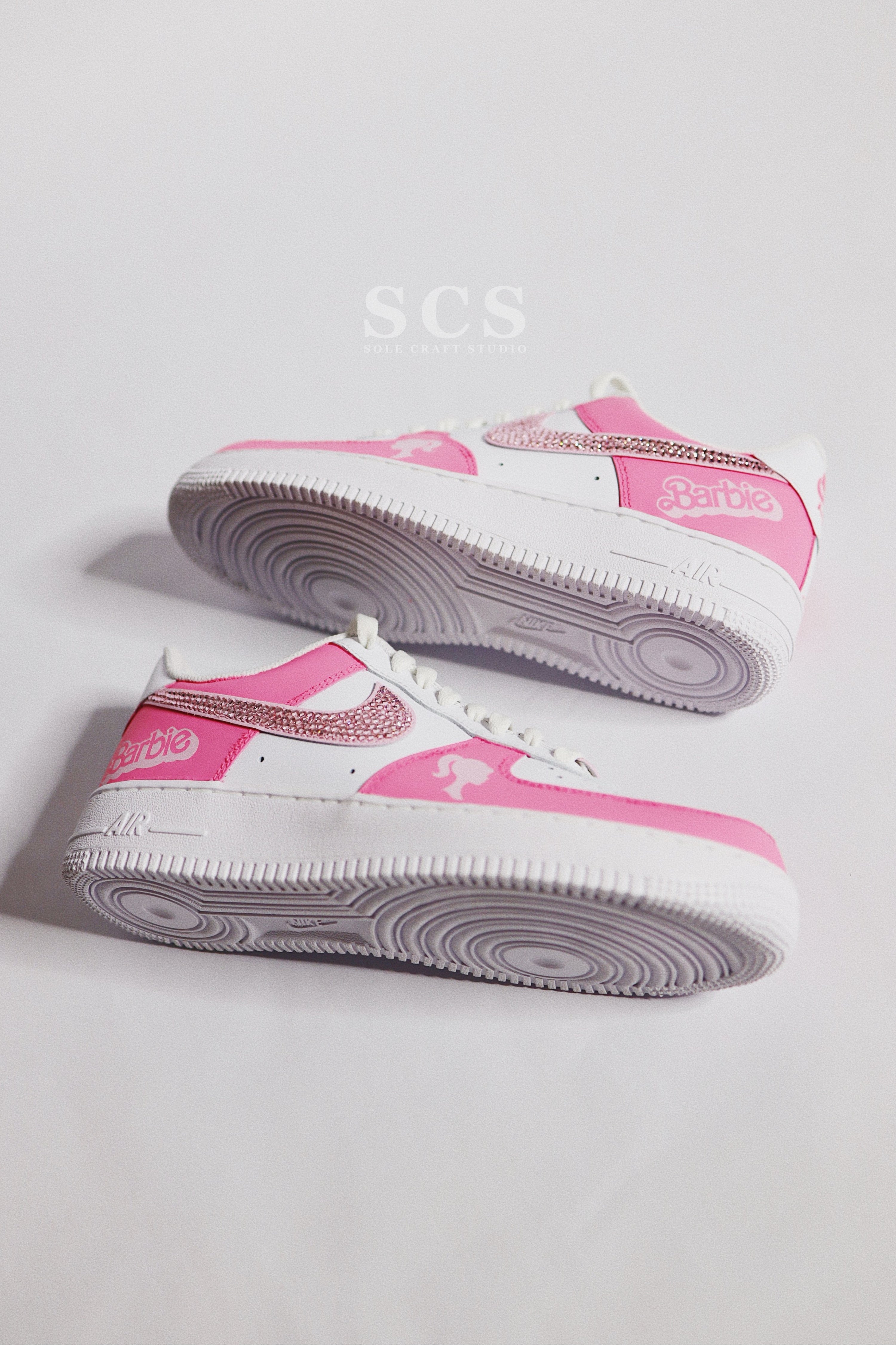 Custom Pink Air Force 1 | Barbie Air Force 1 | solecraftstudio