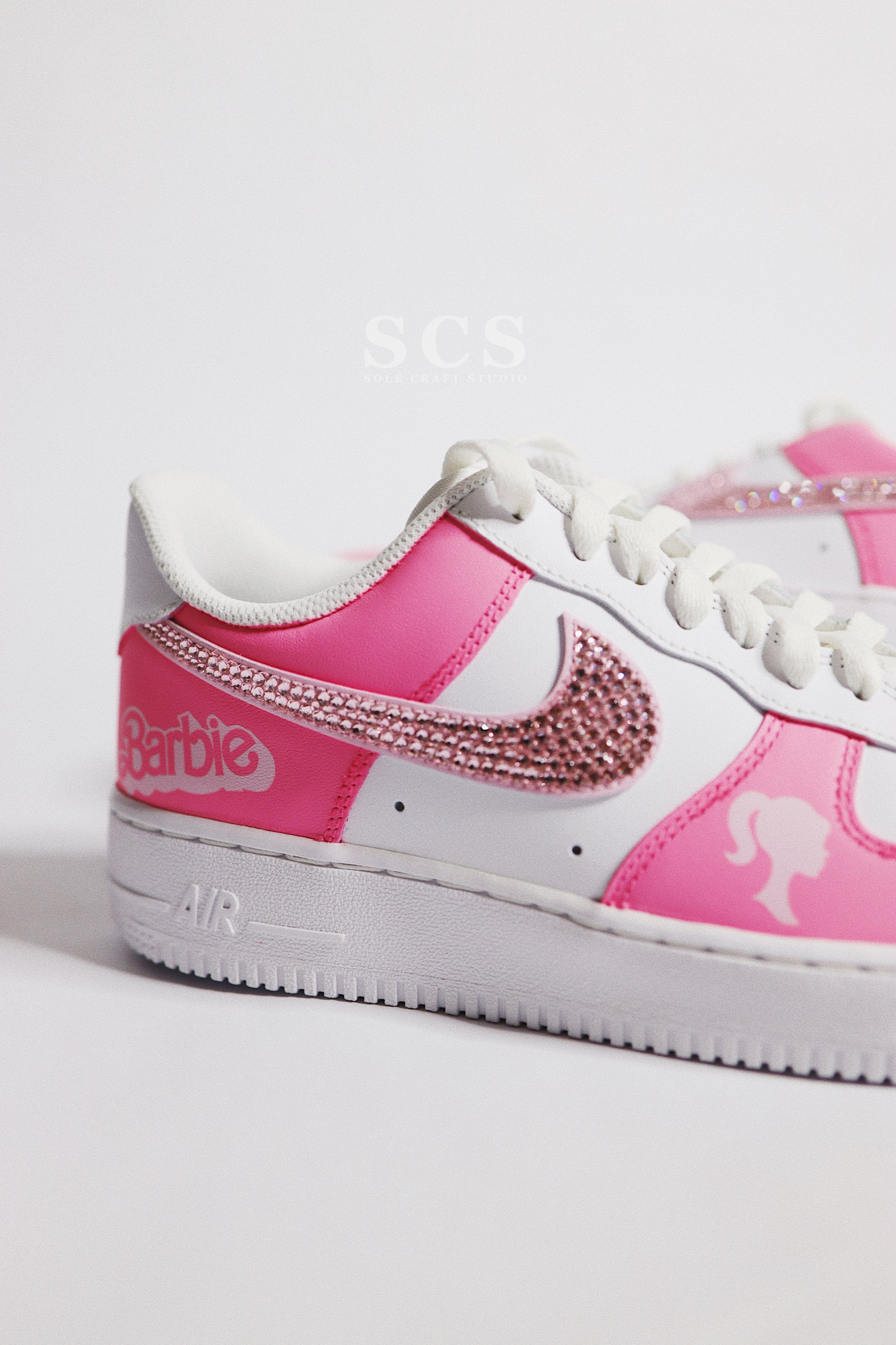 Custom Pink Air Force 1 | Barbie Air Force 1 | solecraftstudio