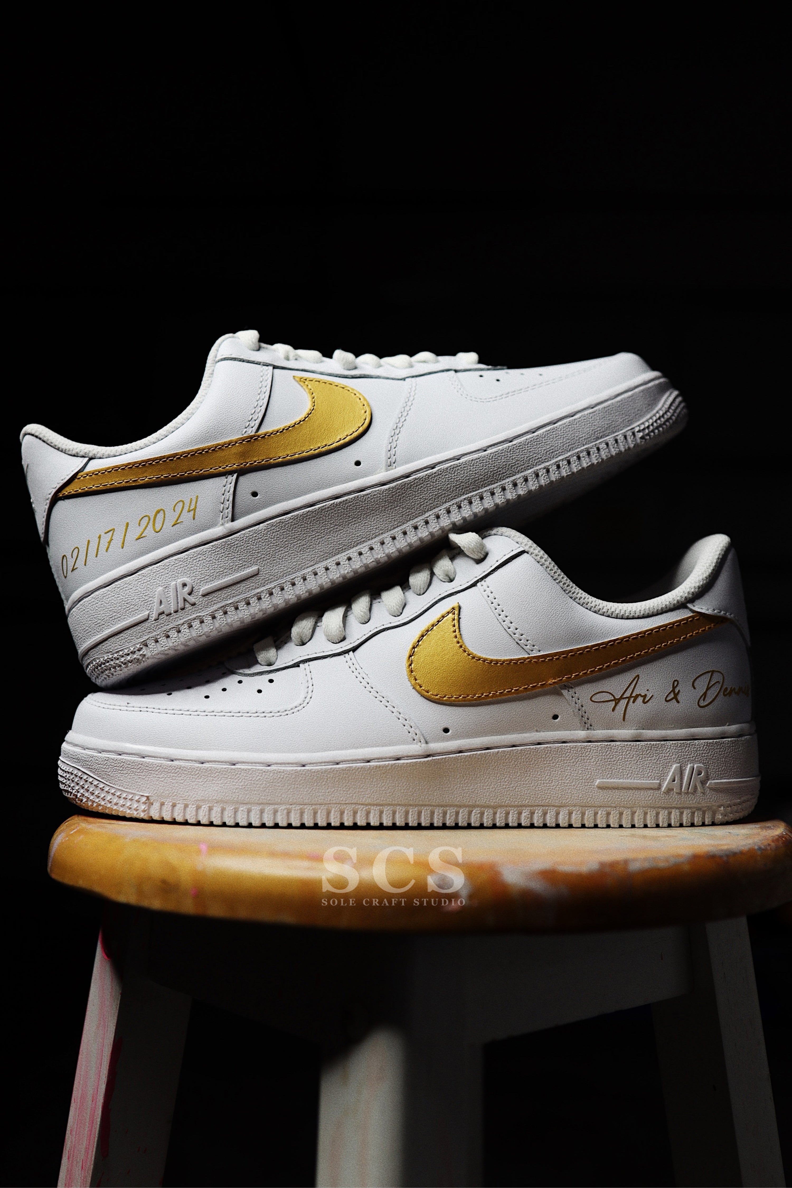 AF1 Groom Edition | Groom Wedding Sneakers | solecraftstudio