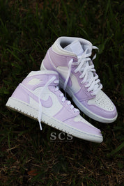 Lilac Air Jordan 1 | White and Purple Jordans | solecraftstudio