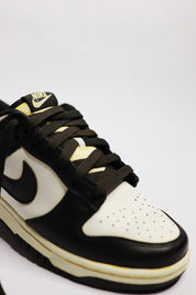 Aged Dunk Low Panda "Cooked" Black Cream Beige AF1 Custom Sneakers Unisex