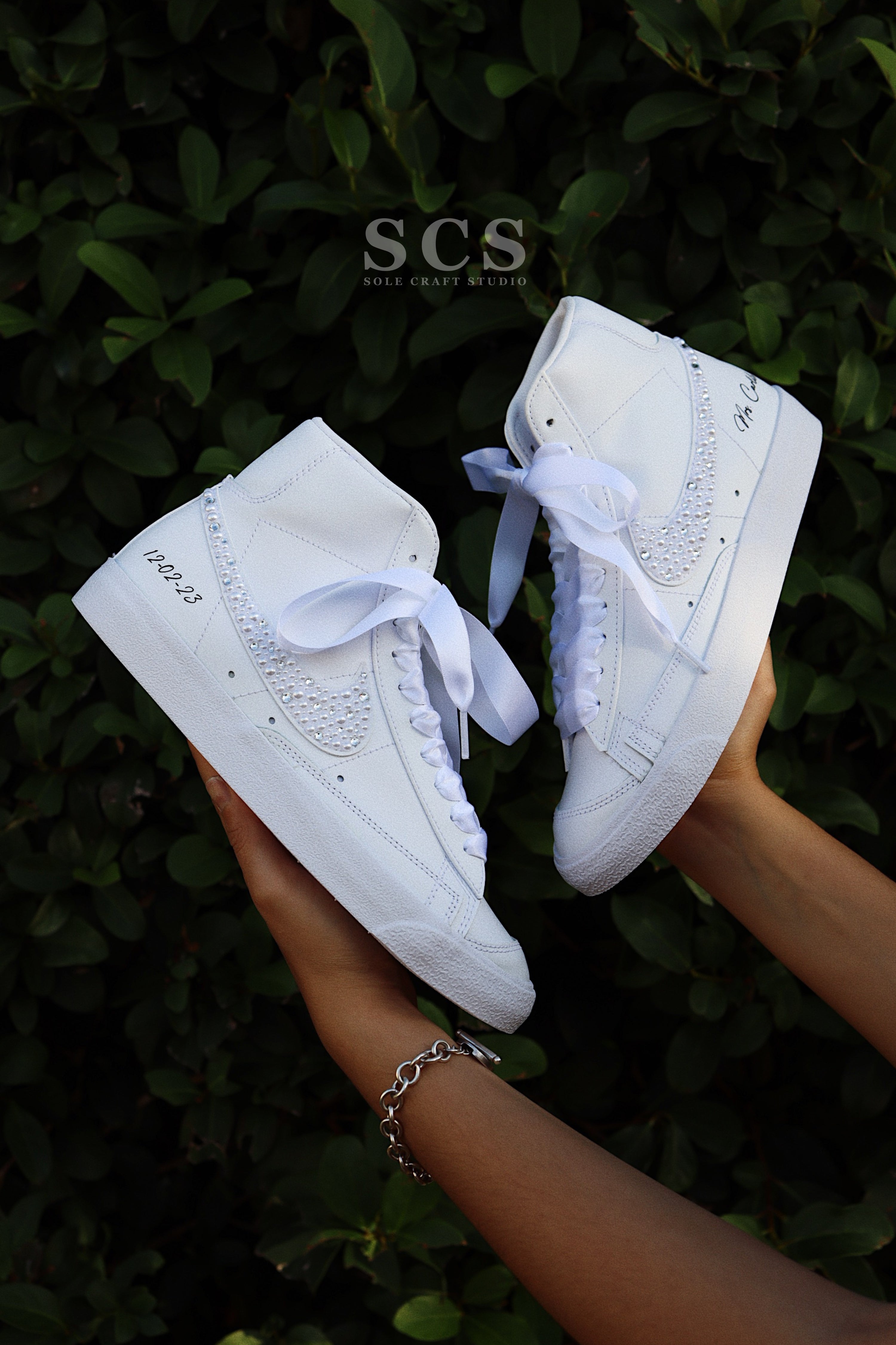 Customized Bridal Shoes | Custom Nike Shoes | solecraftstudio