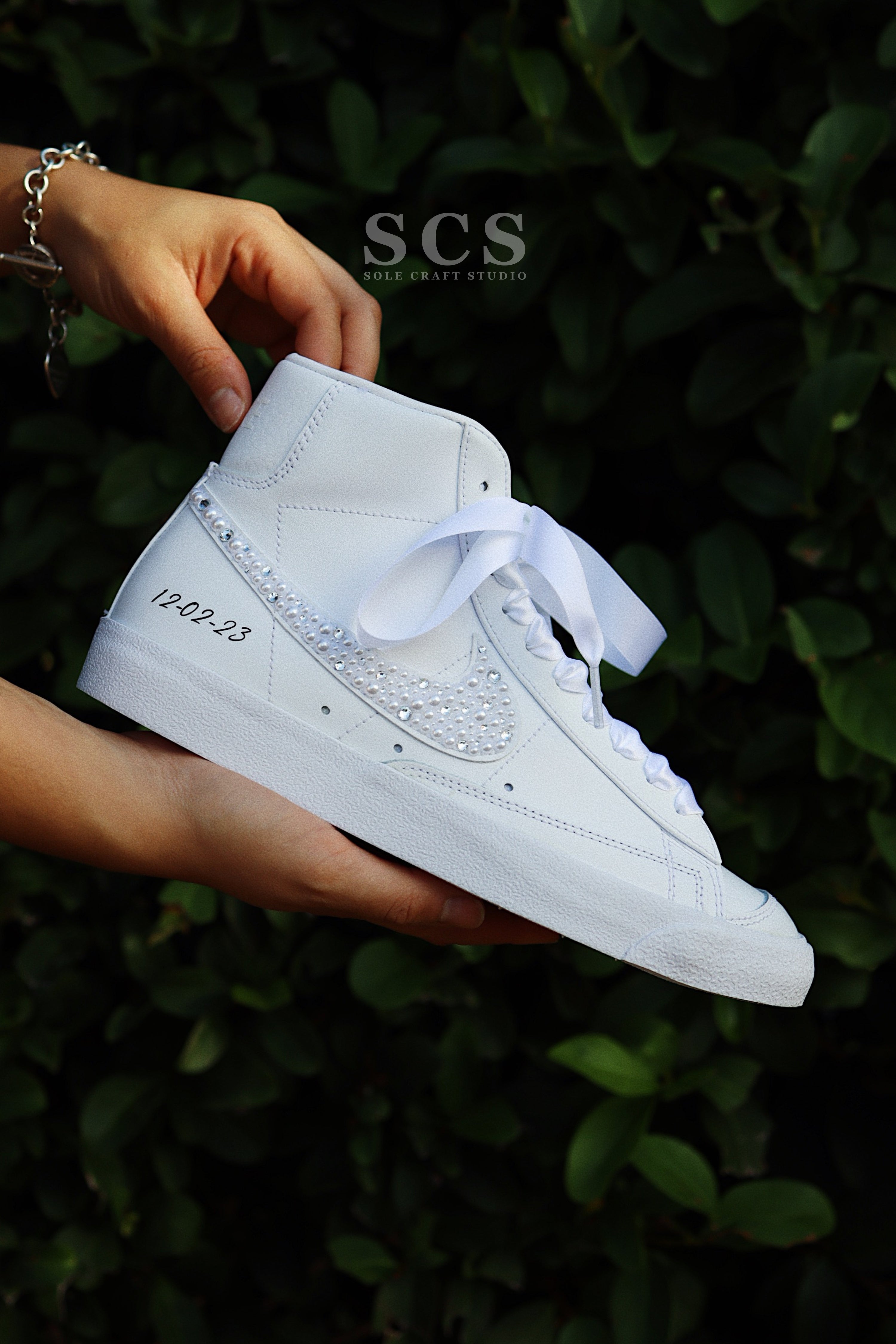 Customized Bridal Shoes | Custom Nike Shoes | solecraftstudio