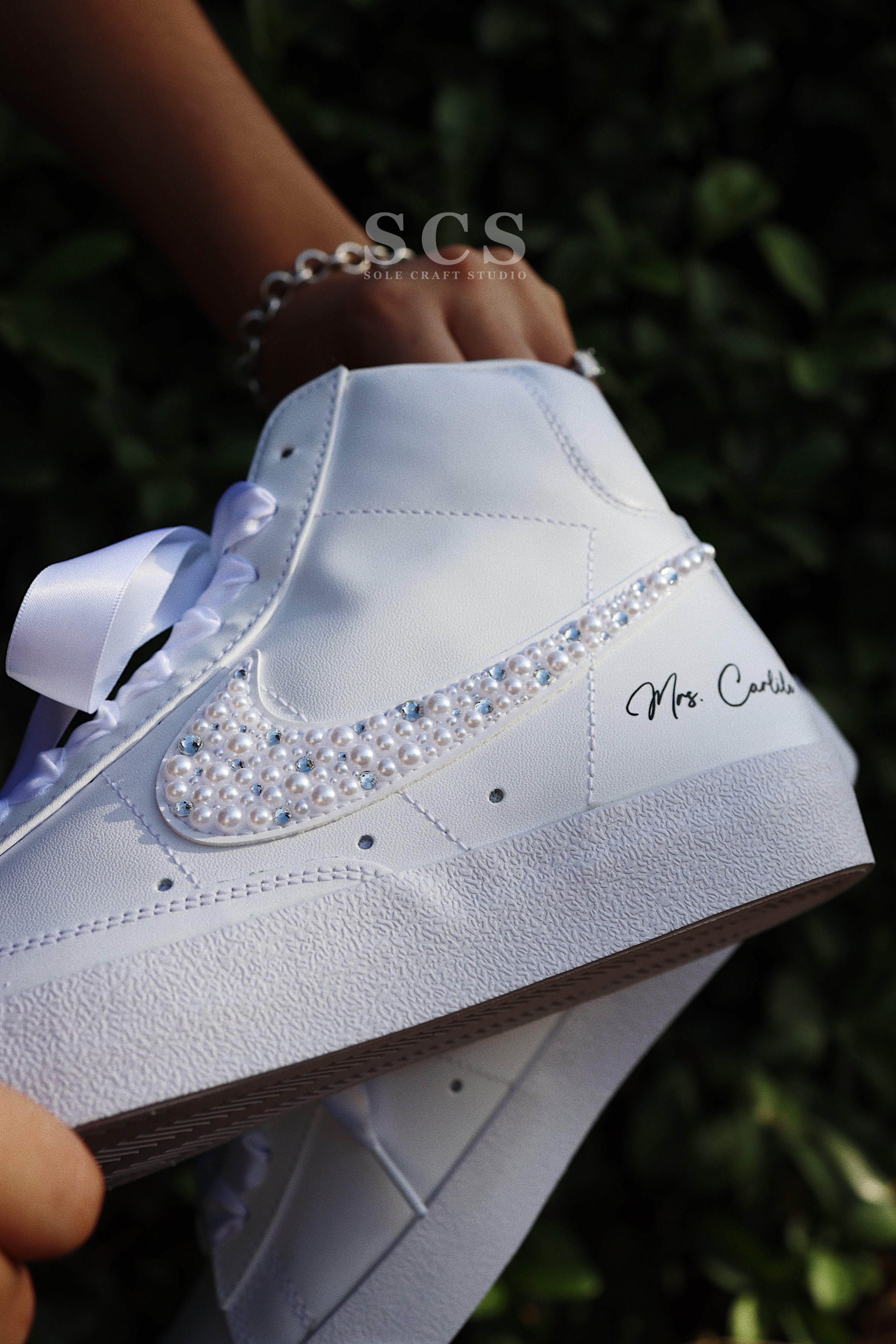 Customized Bridal Shoes | Custom Nike Shoes | solecraftstudio