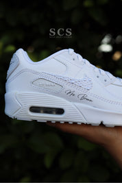 Bridal Sneakers for Wedding | Air Max 90 White | solecraftstudio
