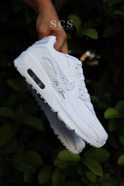 Bridal Sneakers for Wedding | Air Max 90 White | solecraftstudio