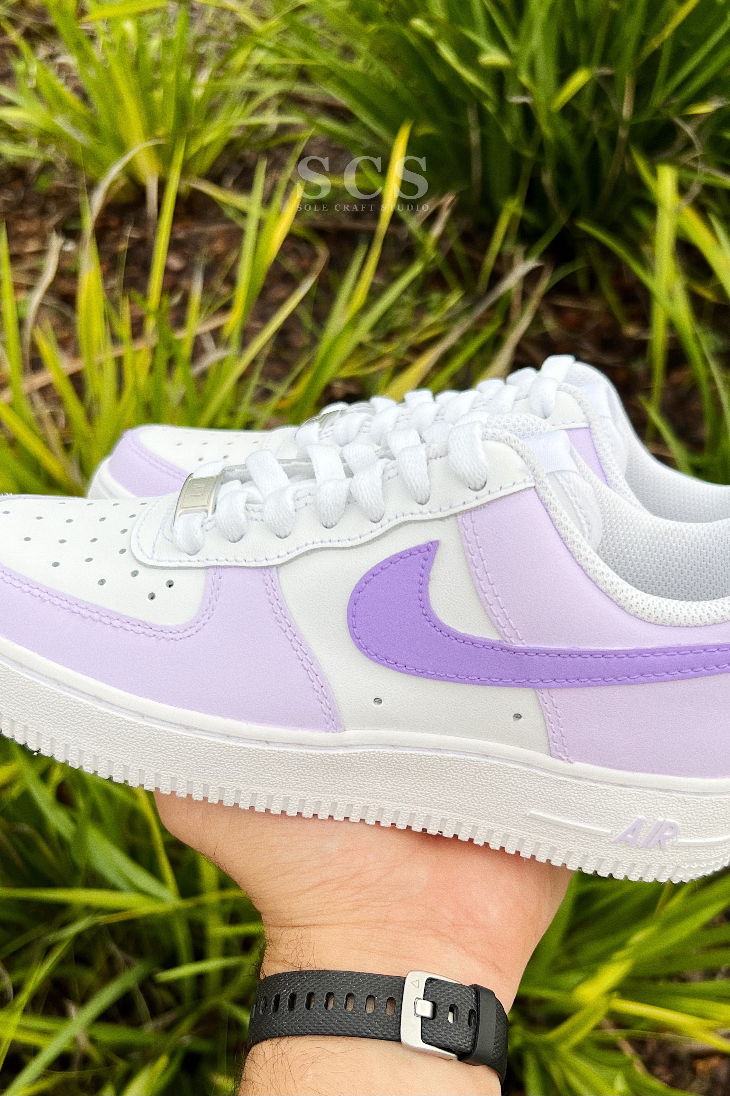 Lavender Air Jordan 1 | Custom Purple Shoes | solecraftstudio