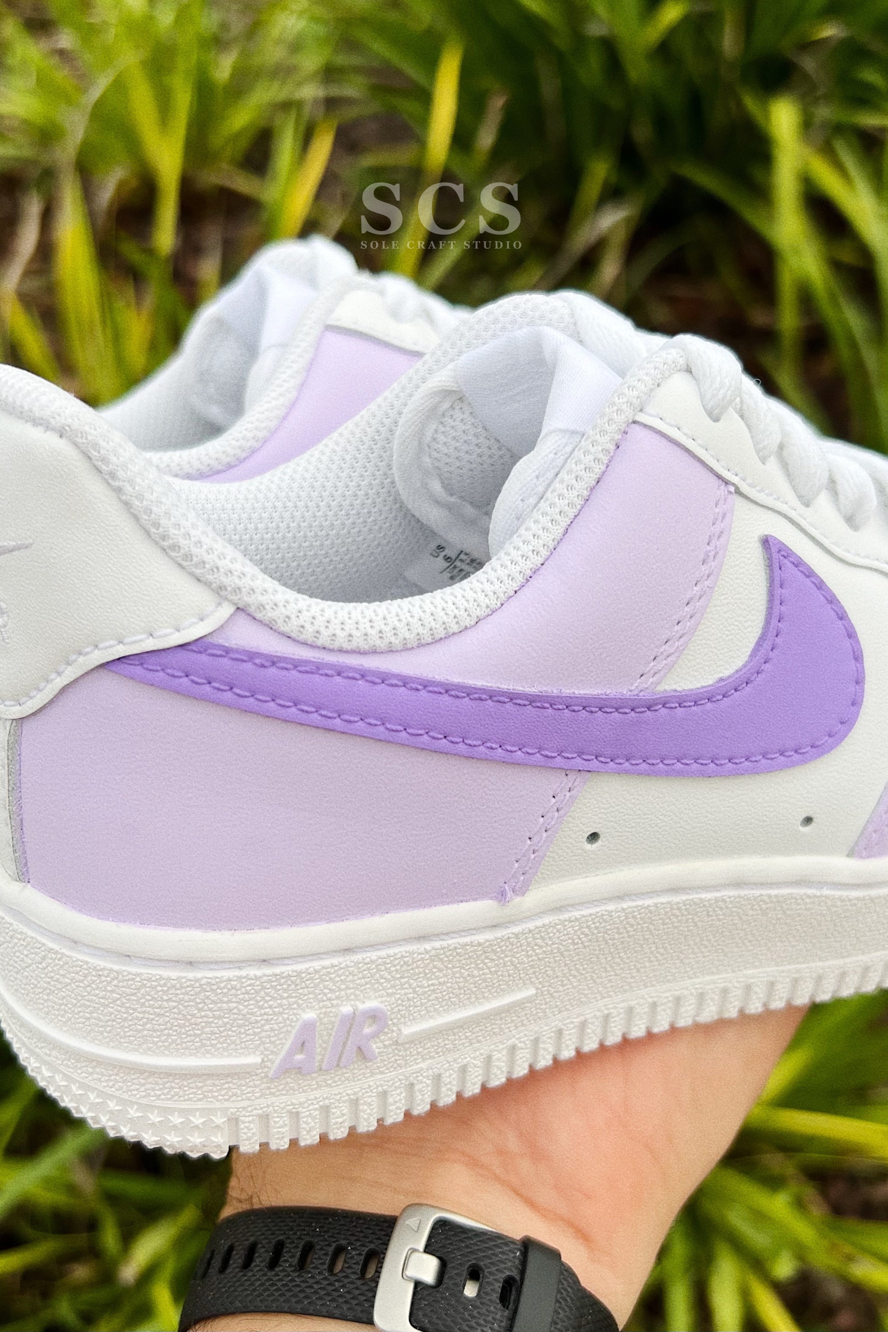 Lavender Air Jordan 1 | Custom Purple Shoes | solecraftstudio