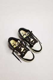 Aged Dunk Low Panda "Cooked" Black Cream Beige AF1 Custom Sneakers Unisex