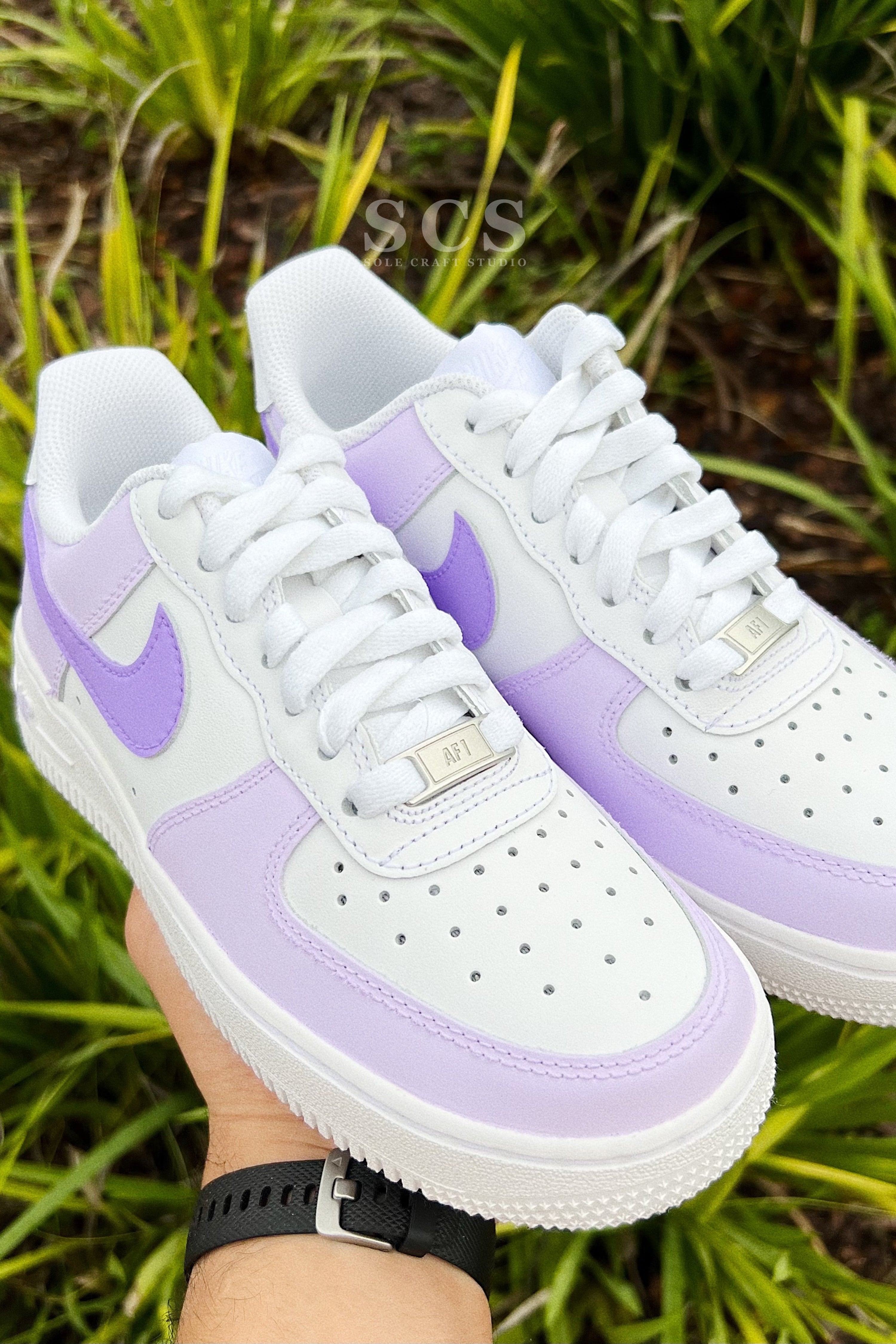 Lavender Air Jordan 1 | Custom Purple Shoes | solecraftstudio