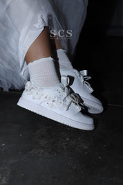 Custom Wedding Shoes | Dunk Low Sneakers | solecraftstudio