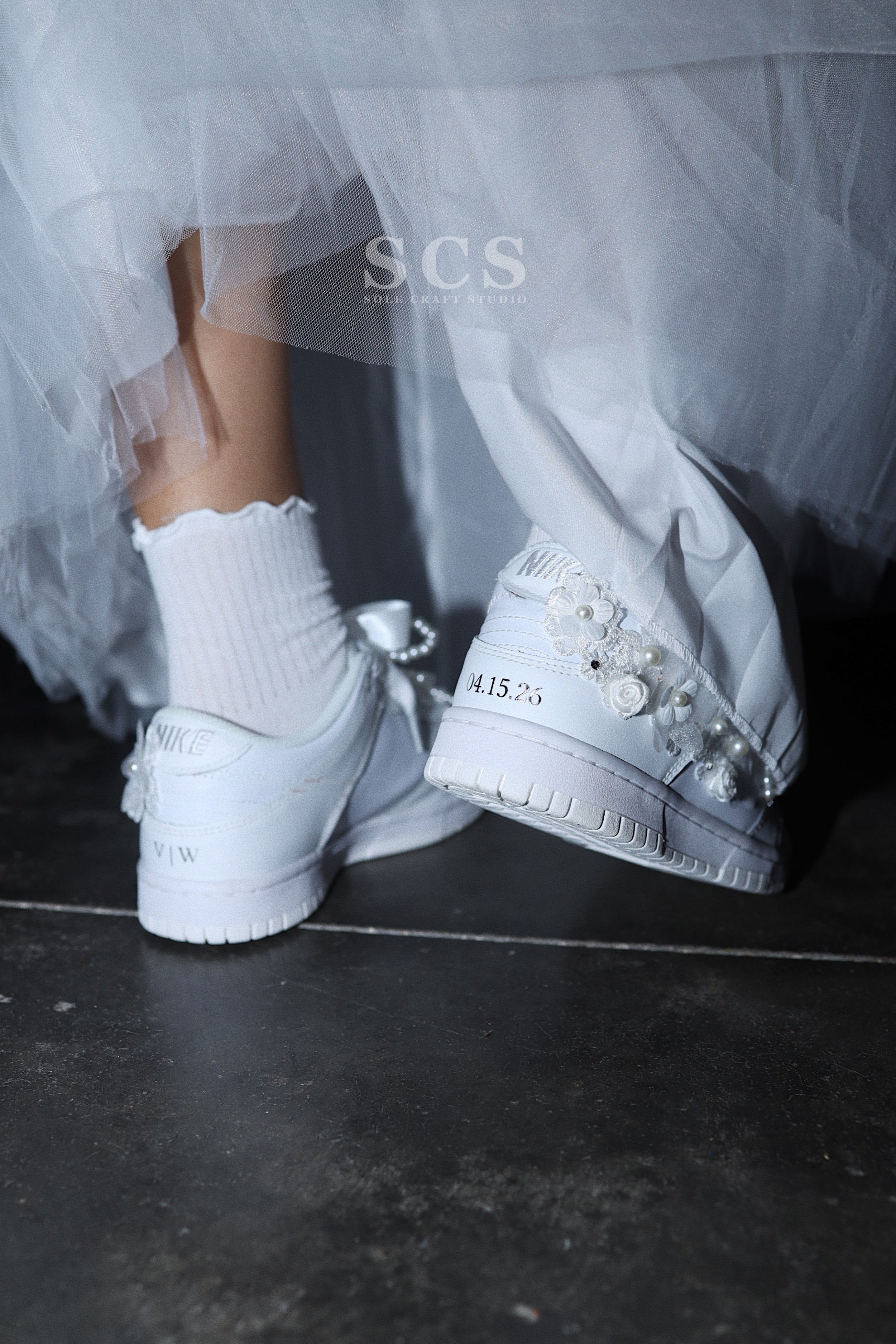 Custom Wedding Shoes | Dunk Low Sneakers | solecraftstudio
