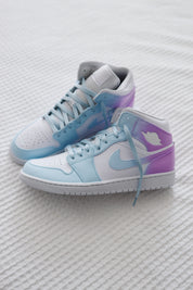 Pastel Color Nike Shoes | Purple and Blue Jordans | solecraftstudio