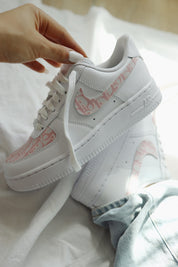 D1 Mono Air Force 1 Low Blush Pink AF1 Custom Sneakers Unisex