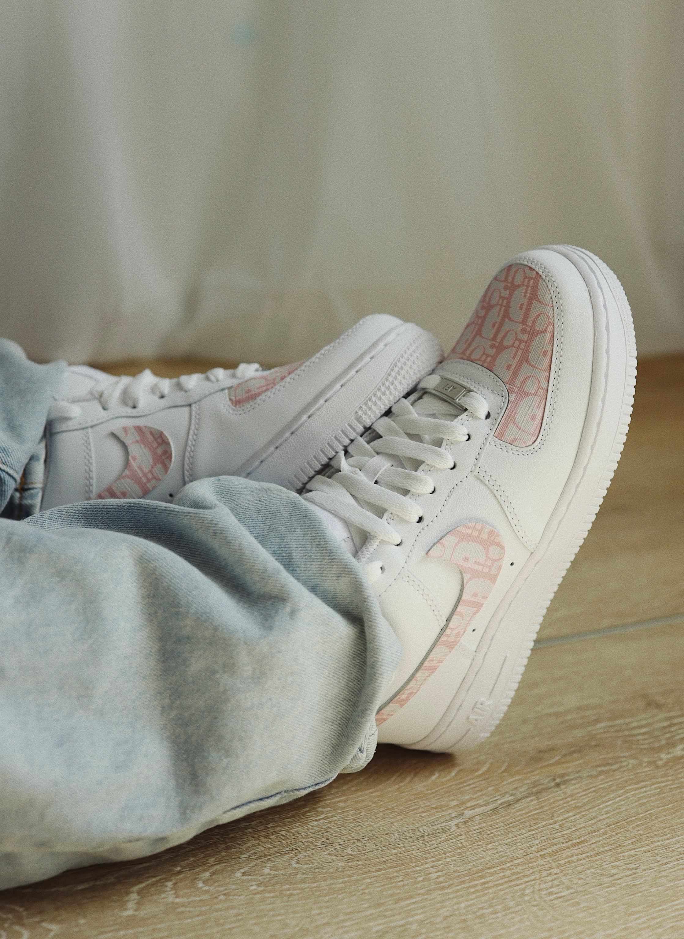 Custom Af1 Pink Dior Custom Air Forces D1 Mono Air Force Low Blush