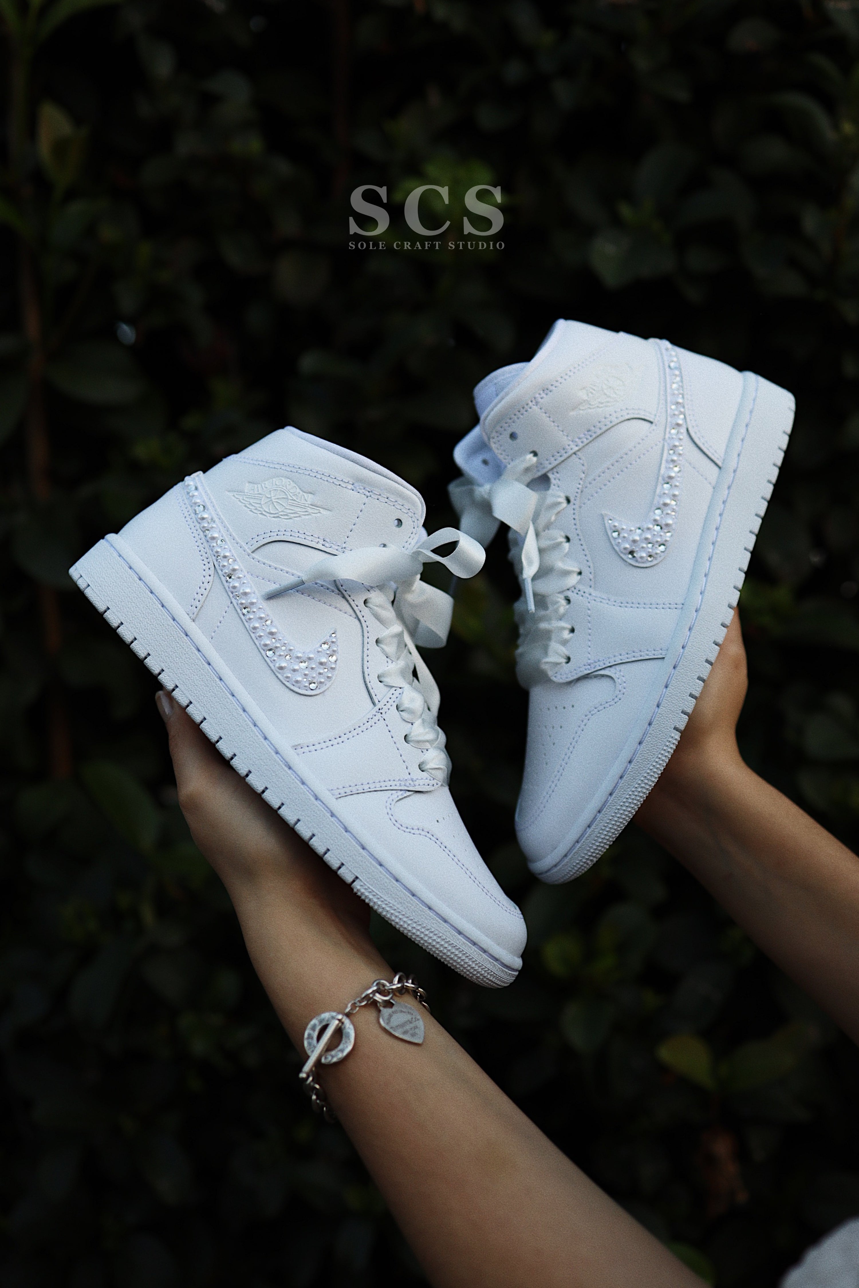 Custom Wedding Shoes | Air Jordan 1 Sneakers | solecraftstudio