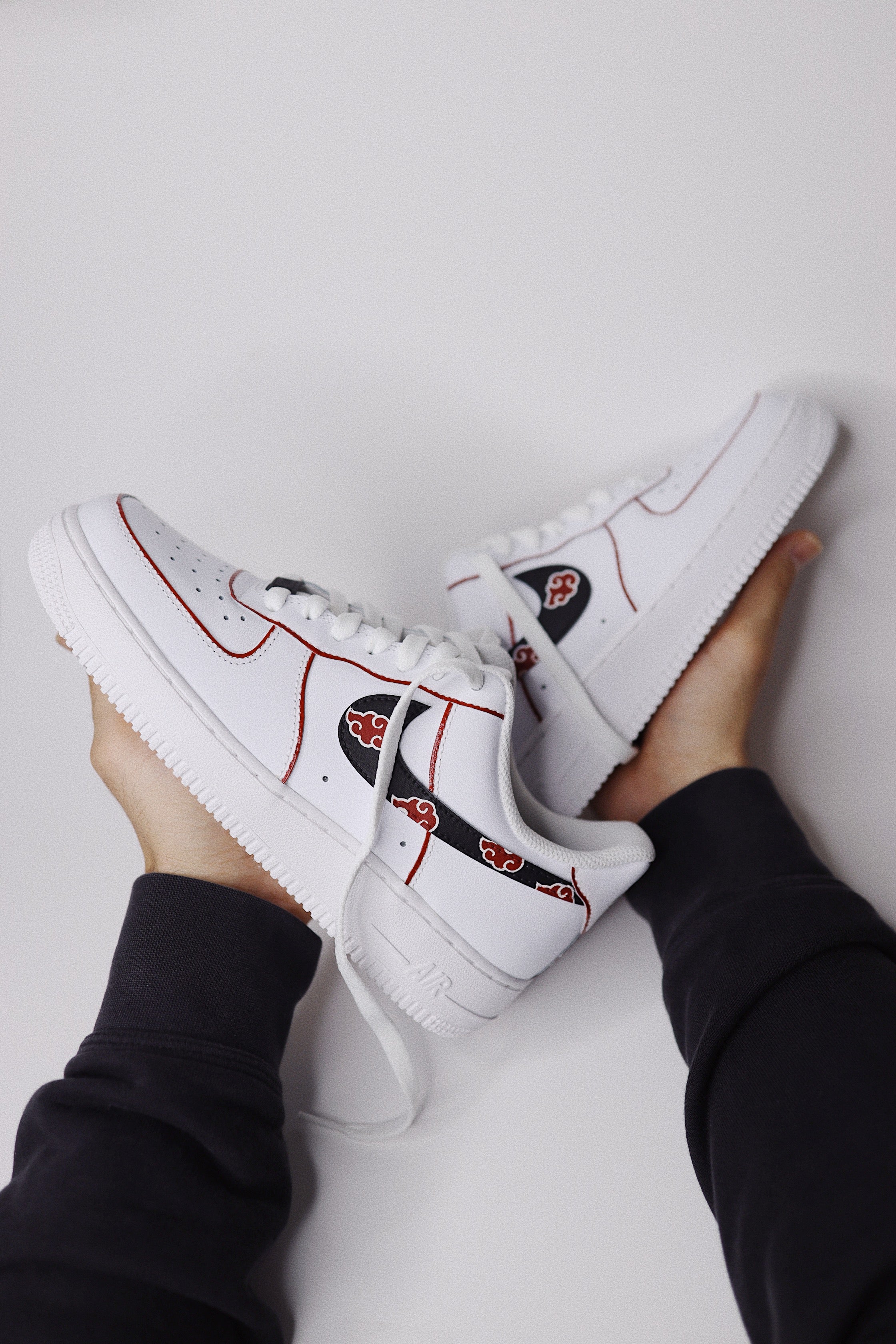 AF1 Anime Cloud | Custom Akatsuki Sneakers | solecraftstudio