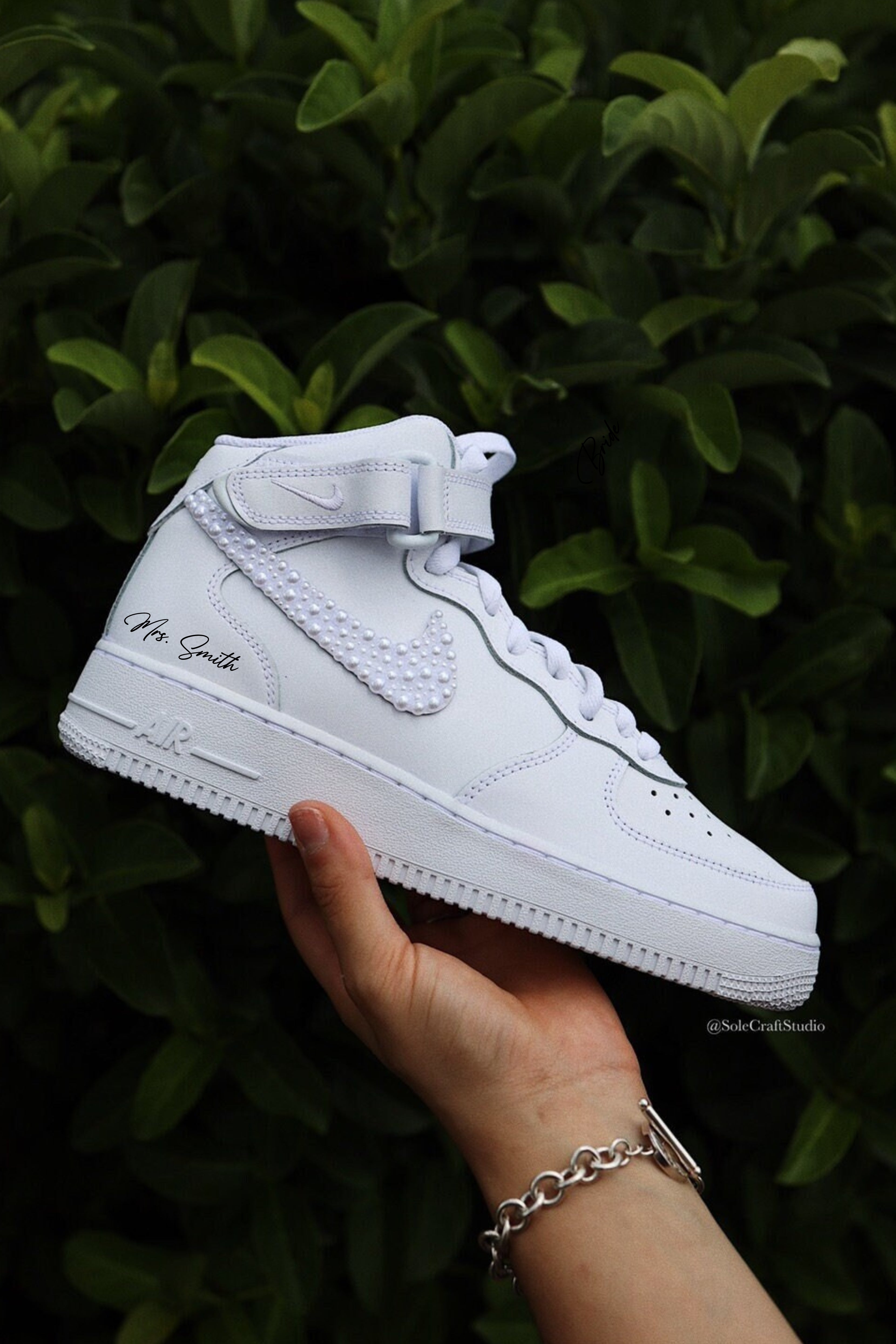Wedding Air Force 1 | Air Force 1 Sneakers | solecraftstudio
