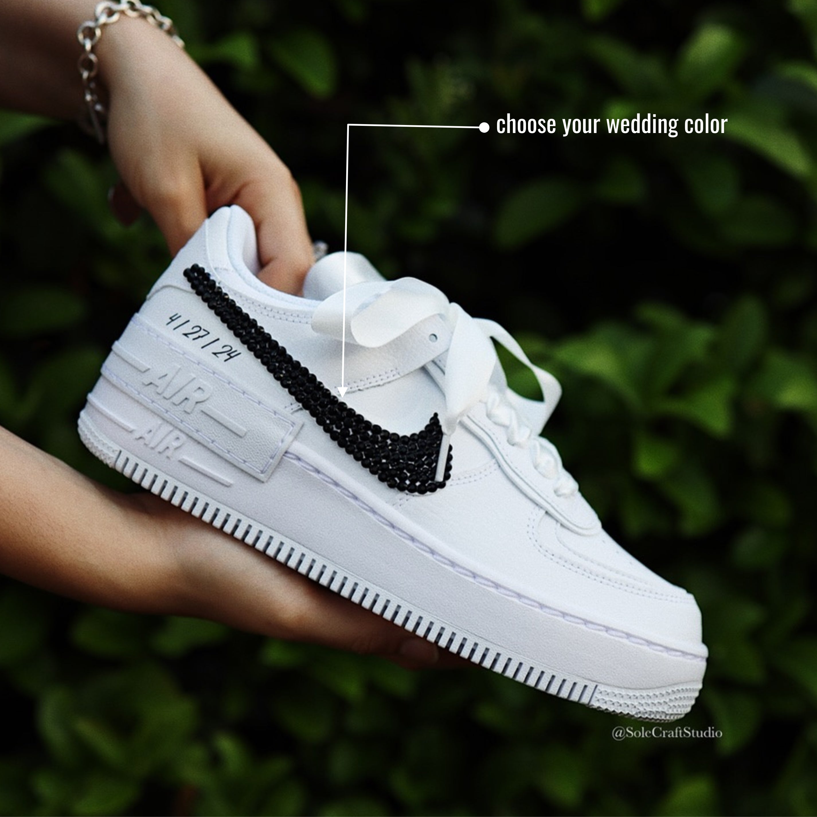 Wedding Sneakers Platform | Customize Bridal Shoes | solecraftstudio
