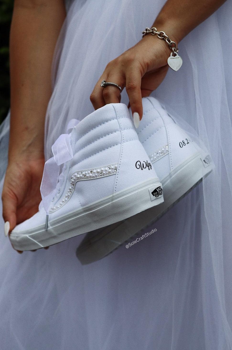 White Wedding Shoes | High Top Shoes | solecraftstudio