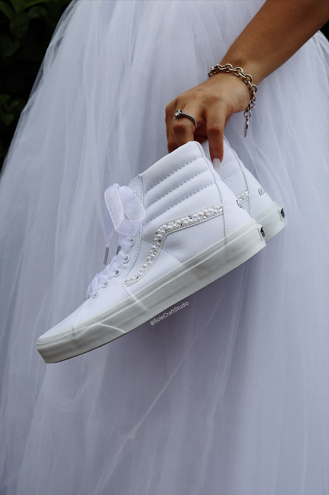 White Wedding Shoes | High Top Shoes | solecraftstudio