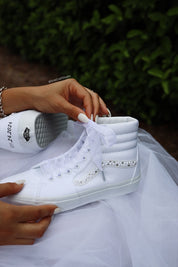 White Wedding Shoes | High Top Shoes | solecraftstudio