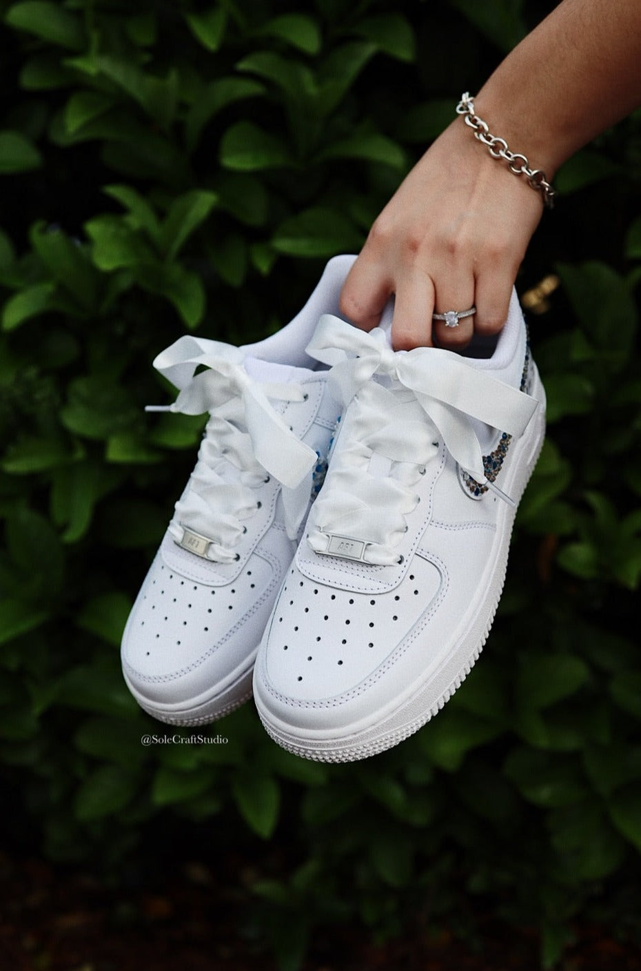 Bride and Groom Matching Shoes | Air Force 1 | solecraftstudio